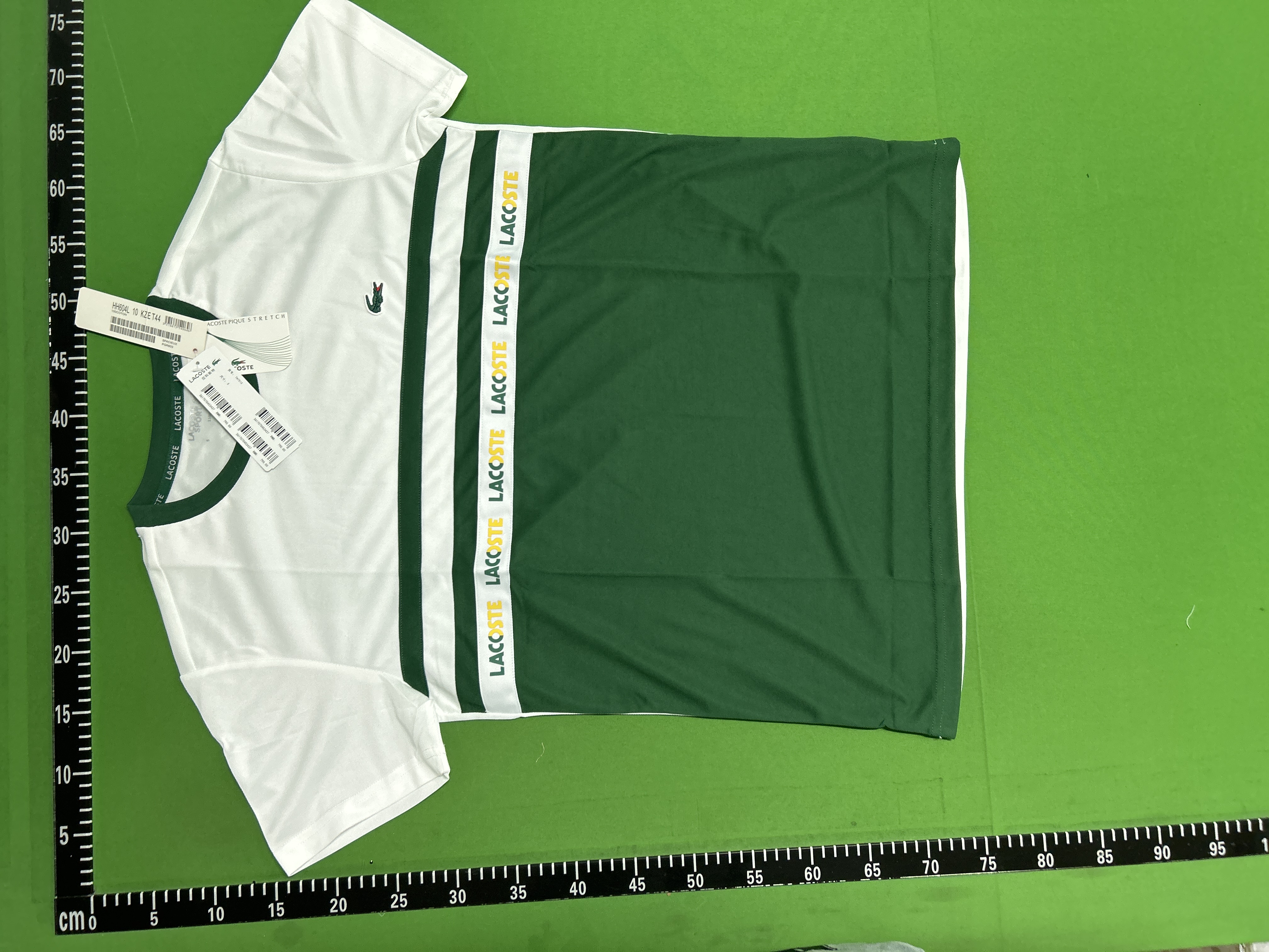 Foto QC 3 de Lacoste Sport T-shirt Color-Block Branded Stripe Navy/White