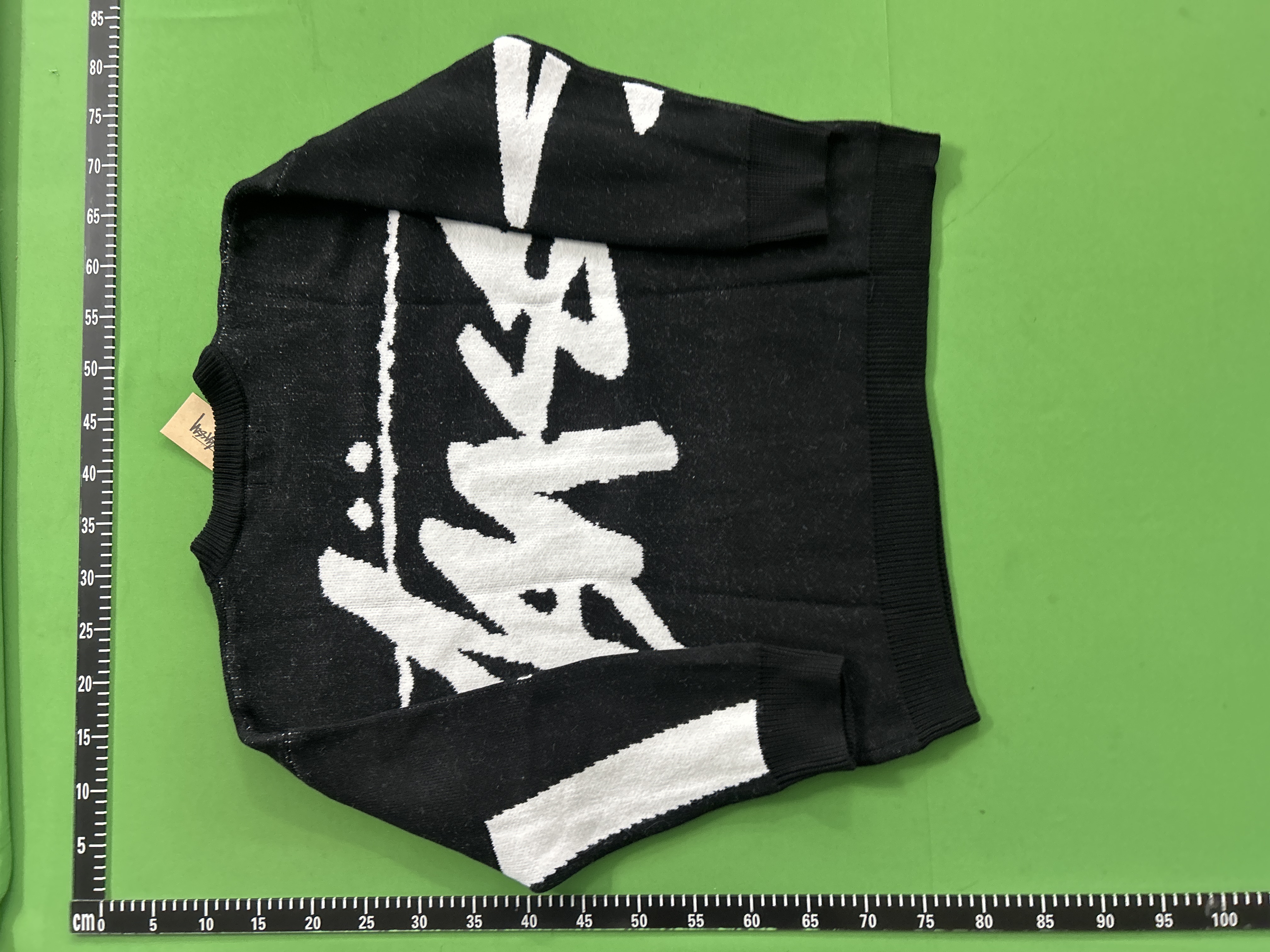 Foto QC 3 de Saint Laurent Crewneck Sweater Mohair Script Logo Black