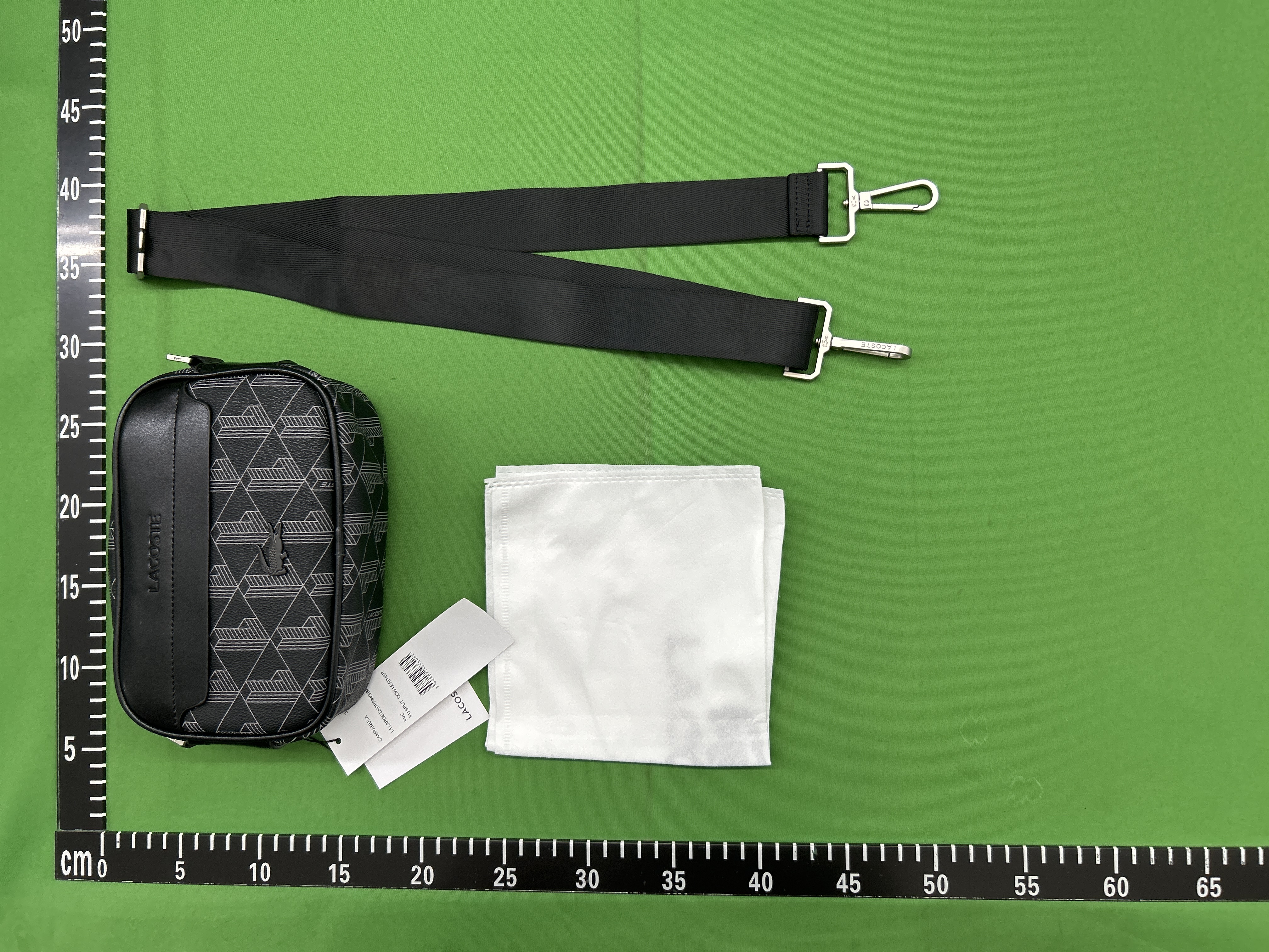 Foto QC 6 de Lacoste The Blend Monogram Crossbody Bag Black