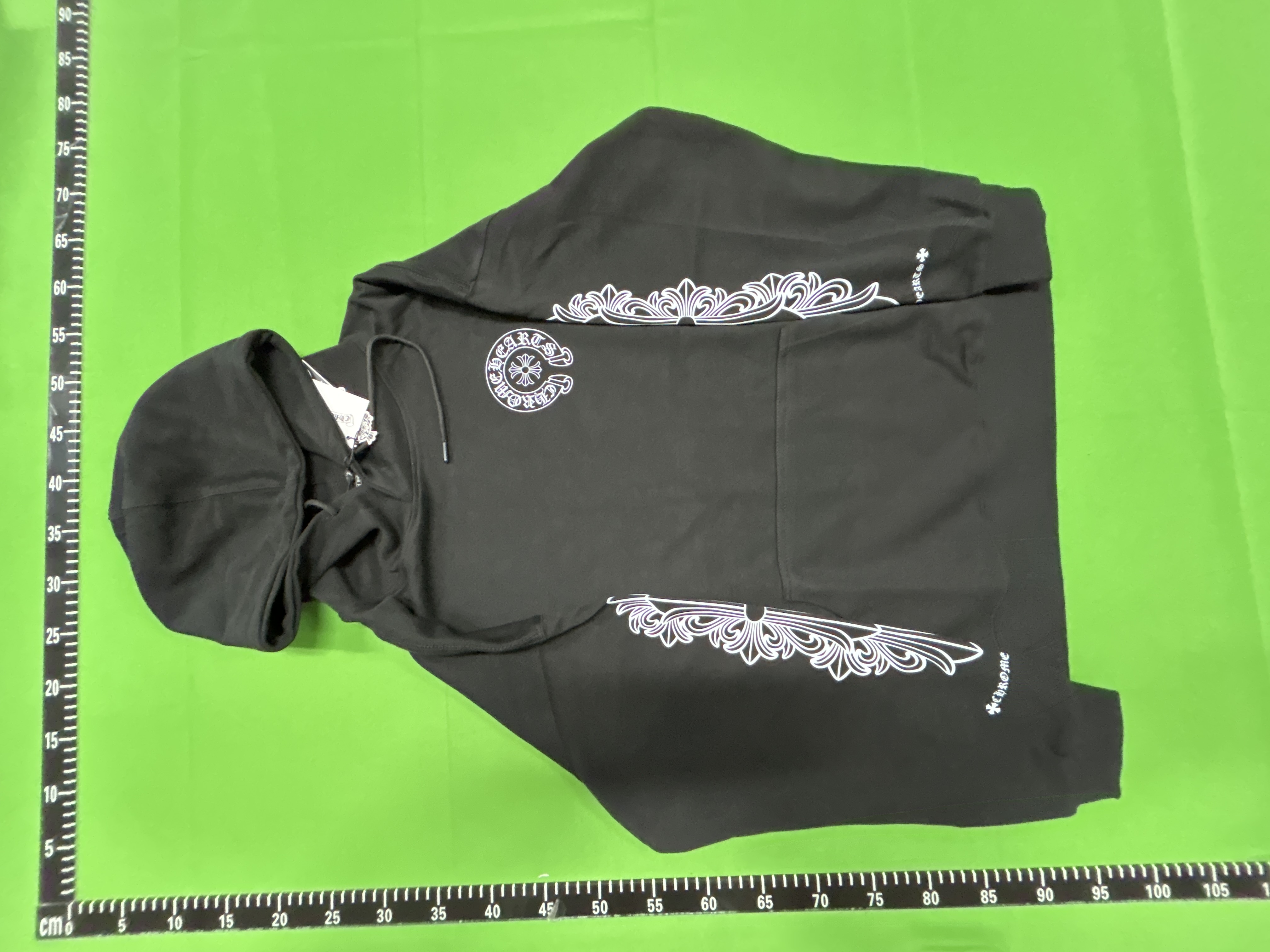 Foto QC 7 de Chrome Hearts Drake Certified Lover Boy Hoodie Cross Navy