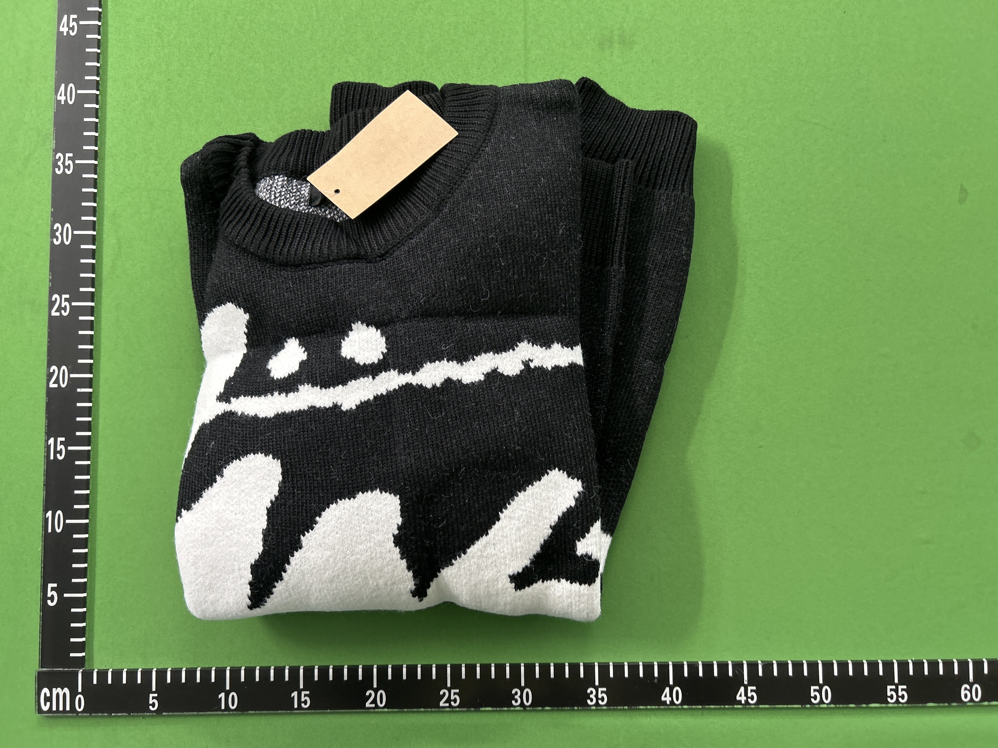 Foto QC 1 de Saint Laurent Crewneck Sweater Mohair Script Logo Black