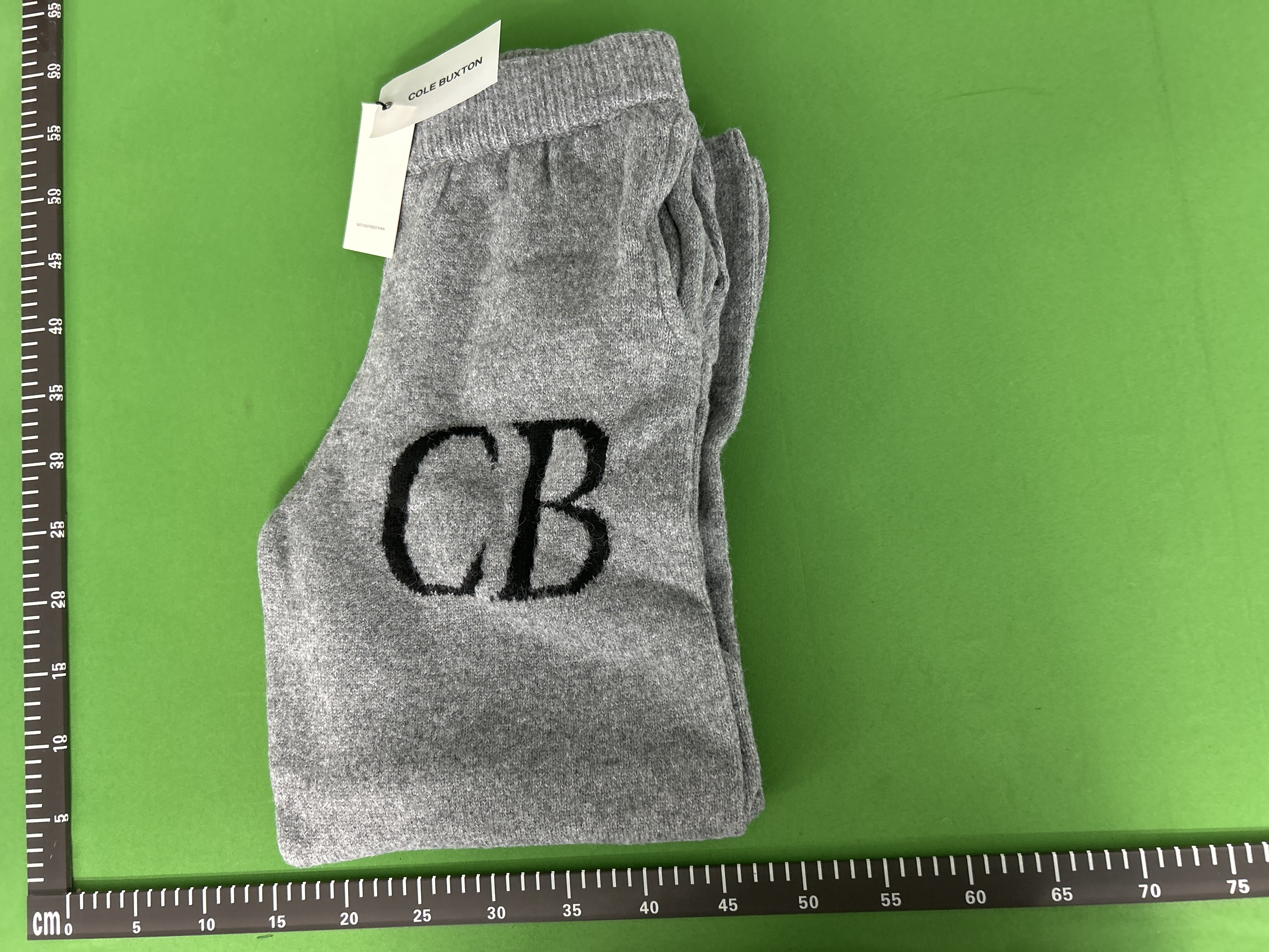 Foto QC 5 de Cole Buxton Pants CB Logo Jacquard Wool Black