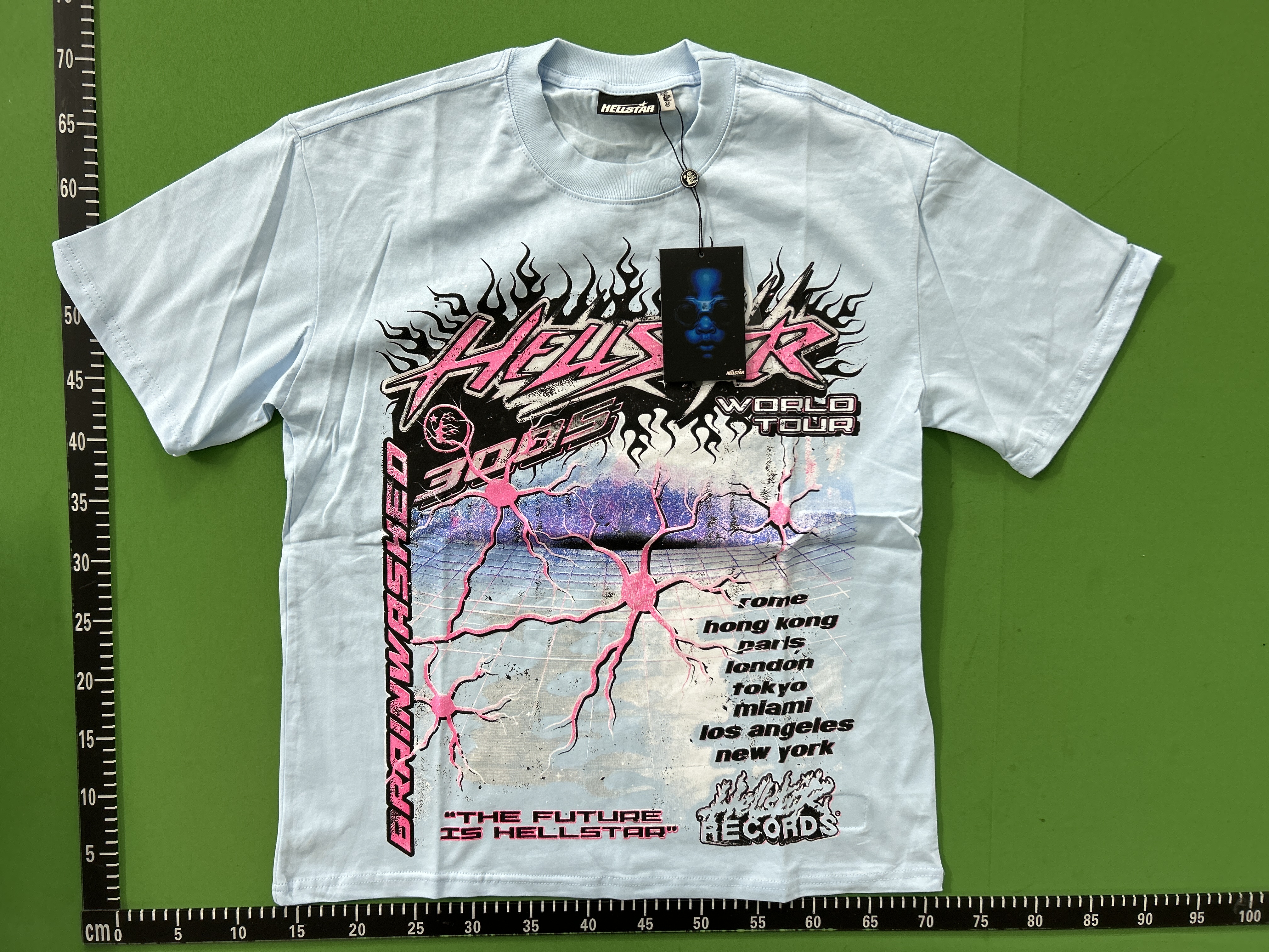 Foto QC 7 de Hellstar Reebok T-shirt Path 2 Paradise Hockey Mask 777 White Black