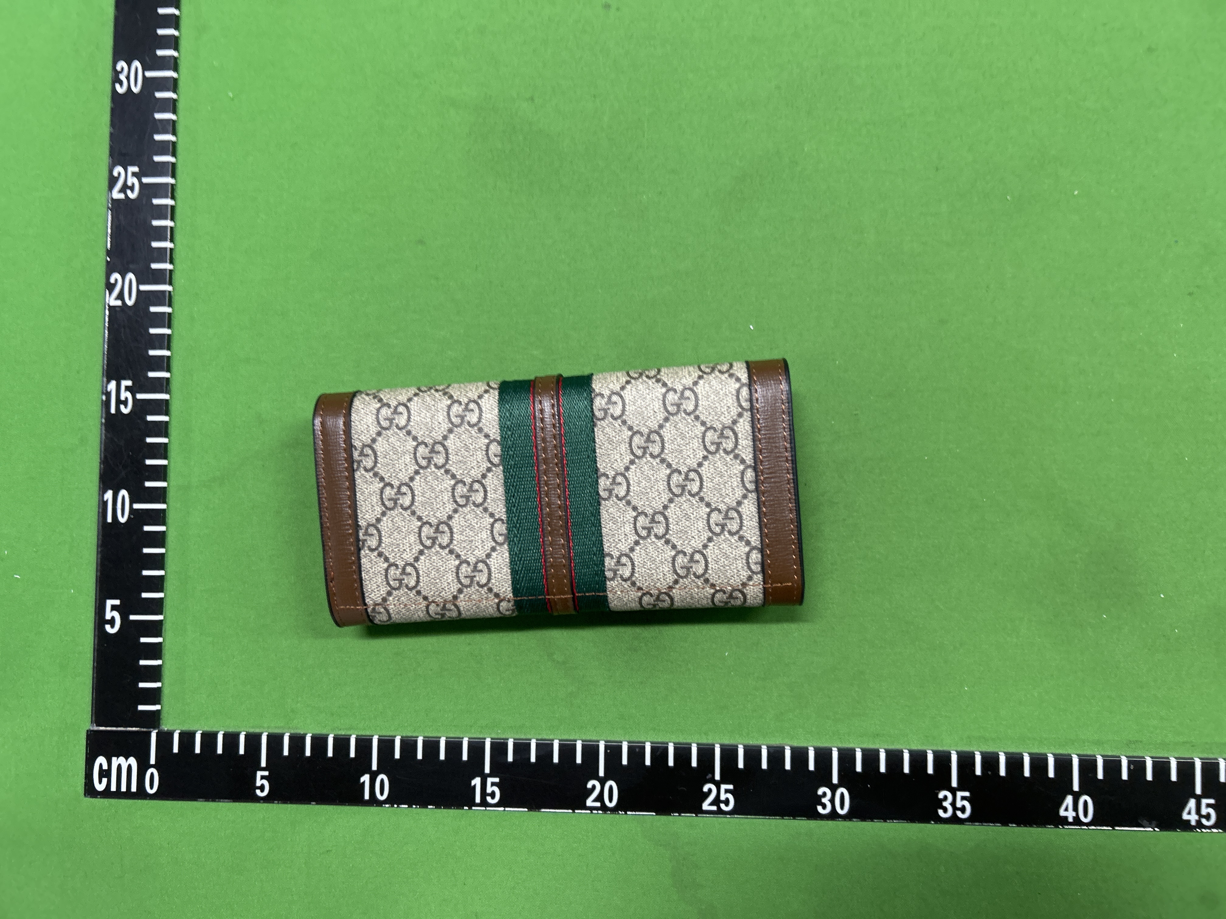 Foto QC 3 de Gucci Ophidia Card Case Wallet GG Supreme Beige/Ebony
