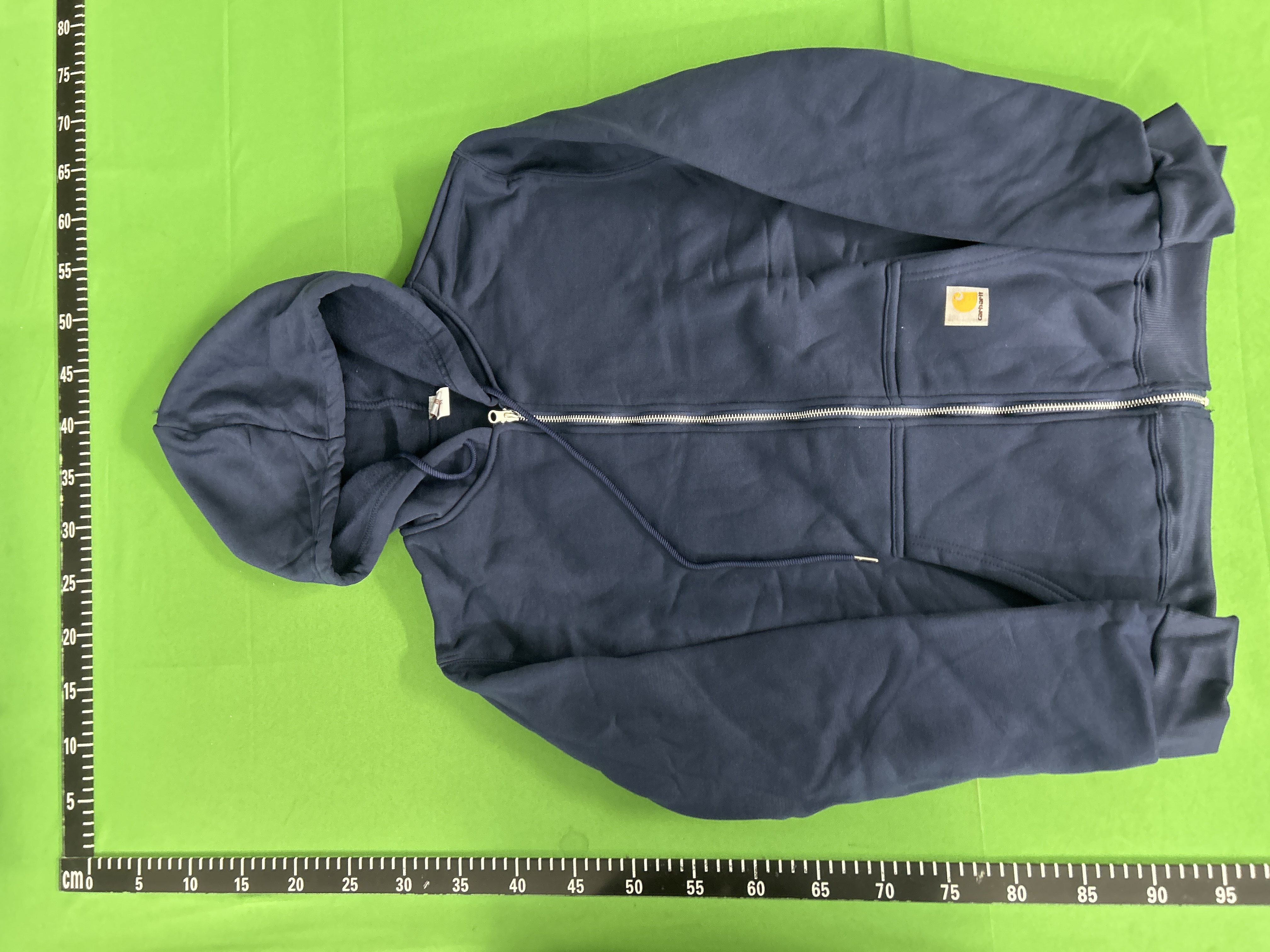 Foto QC 4 de Carhartt Zip Sweater Fleece-Lined Hooded Navy