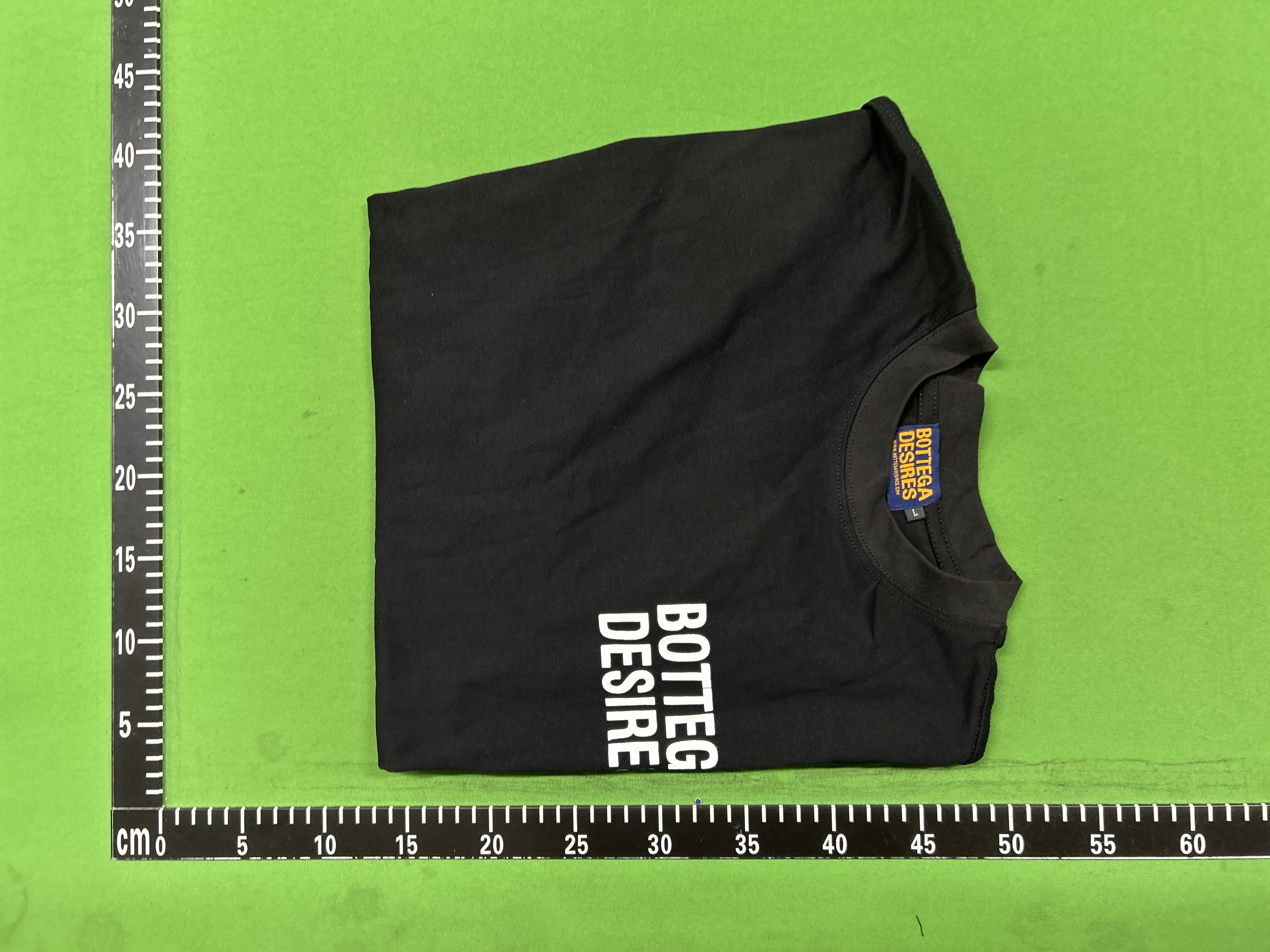 Foto QC 5 de Bottega Desires T-shirt Letter Print Blue