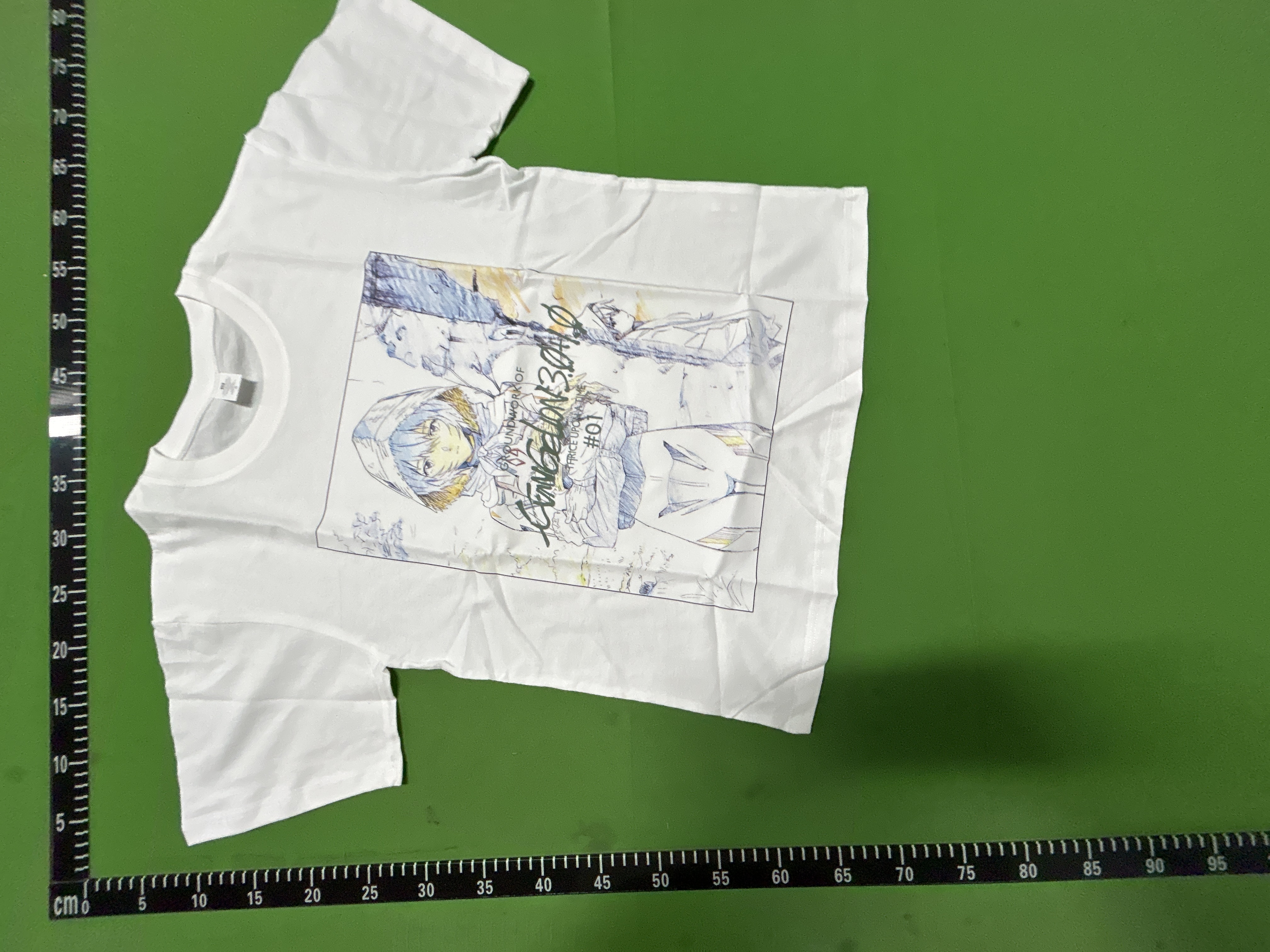 Foto QC 7 de Evangelion T-shirt Groundwork 3.0+1.0 Thrice Upon A Time Rei Ayanami White