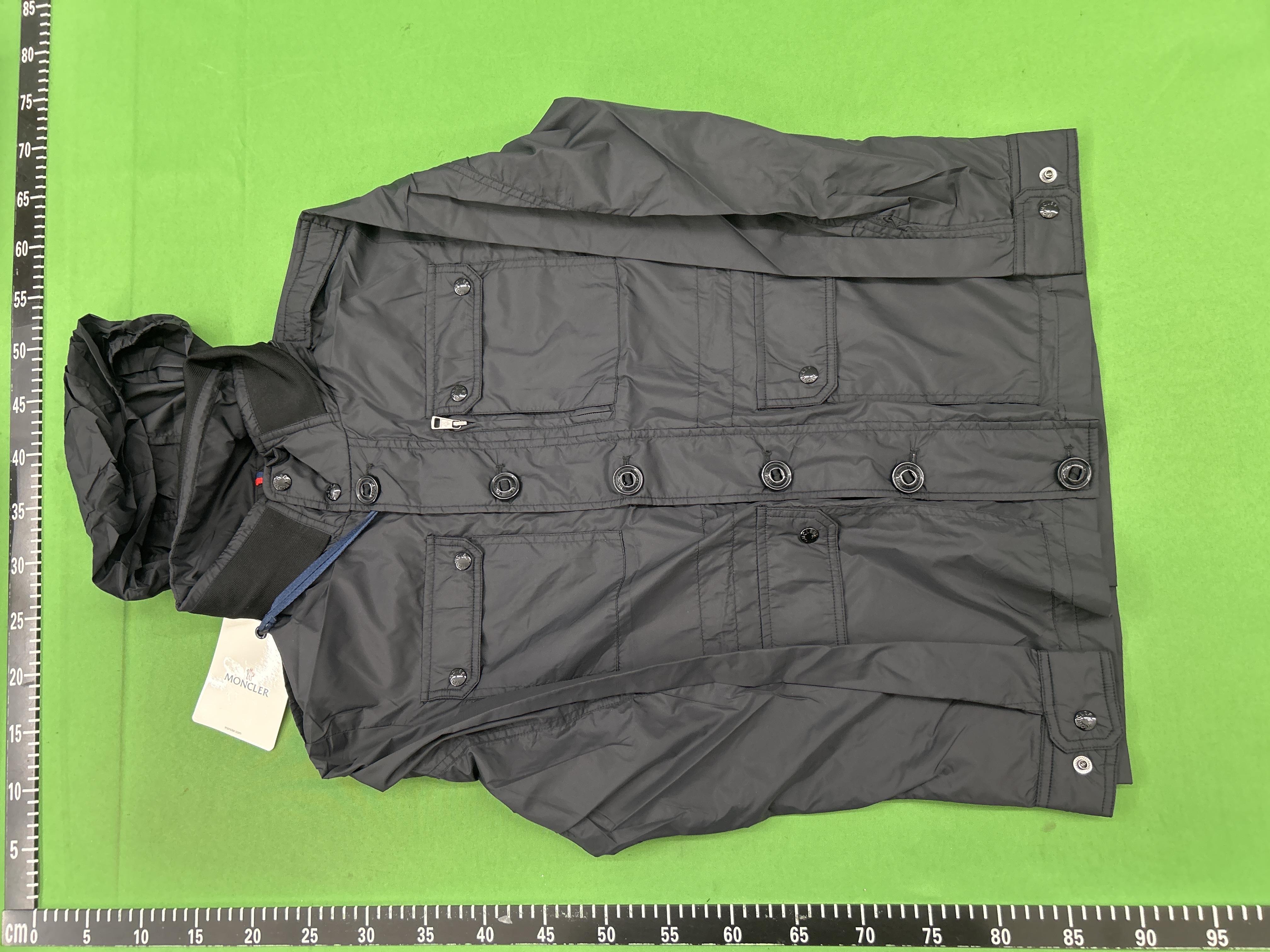 Foto QC 8 de Moncler Field Jacket Multi-pocket Windbreaker Black