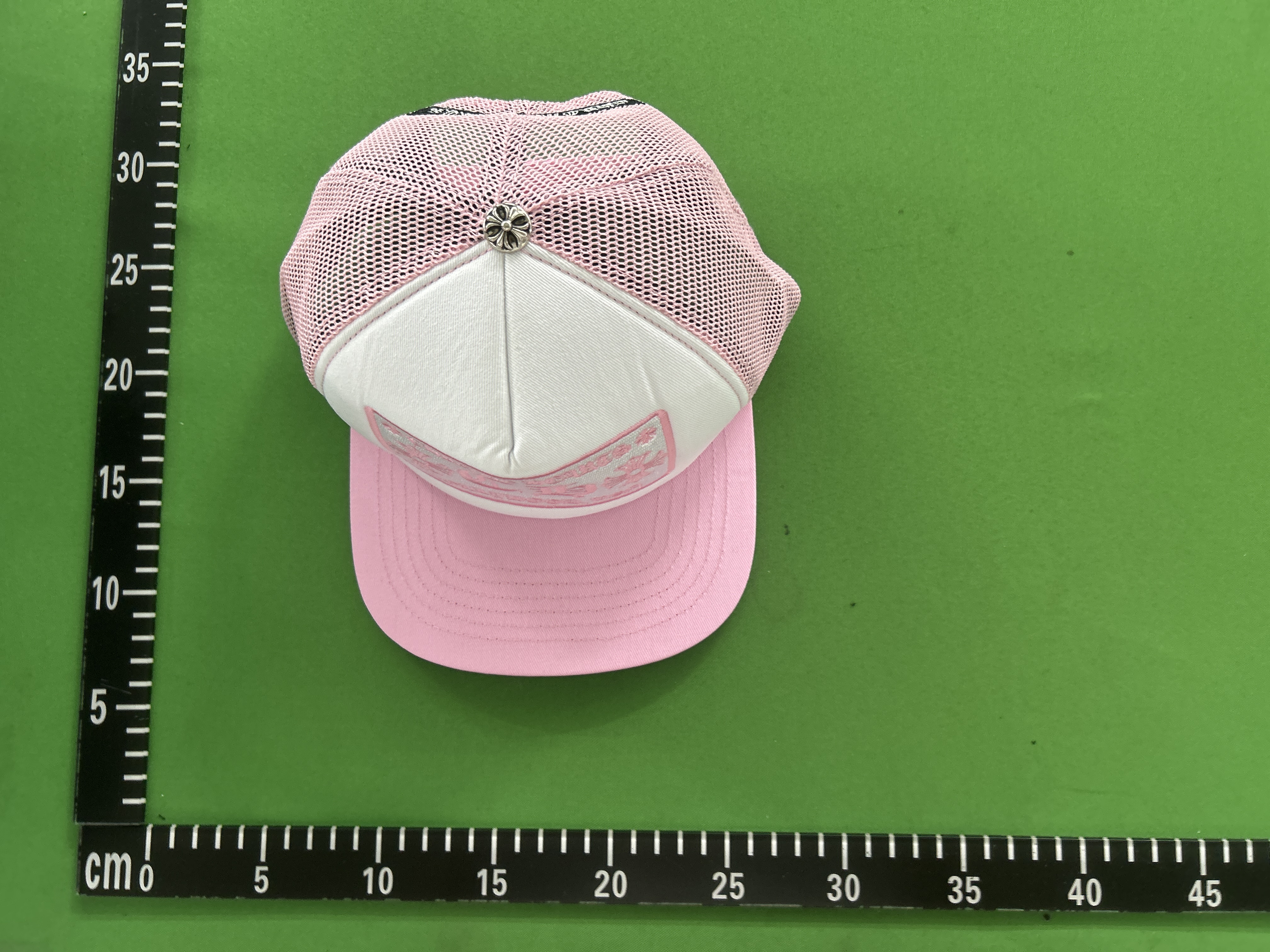 Foto QC 4 de Chrome Hearts CH Hollywood Trucker Hat Black/White