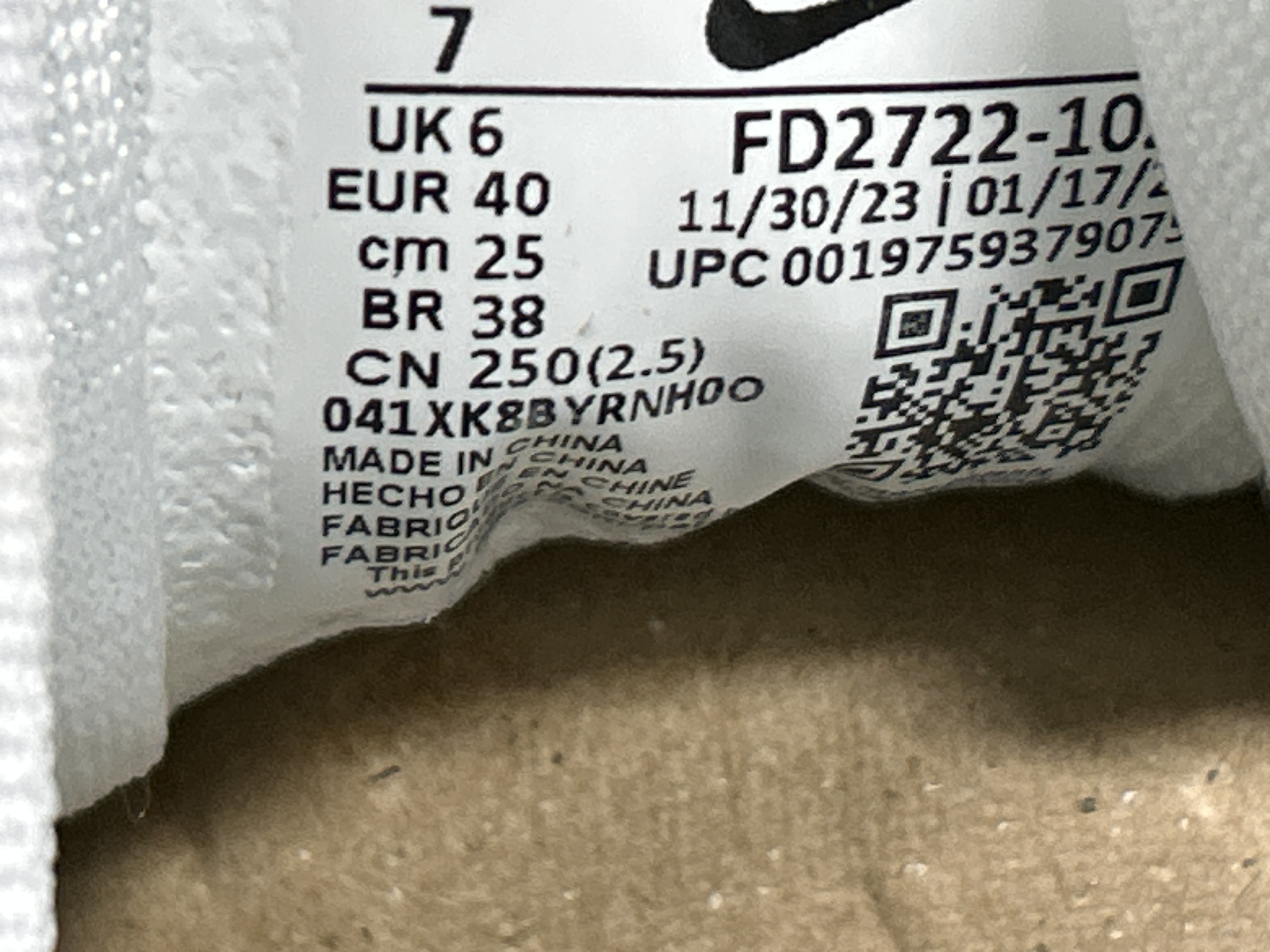 Foto QC 6 de Nike Pegasus 41 Low White