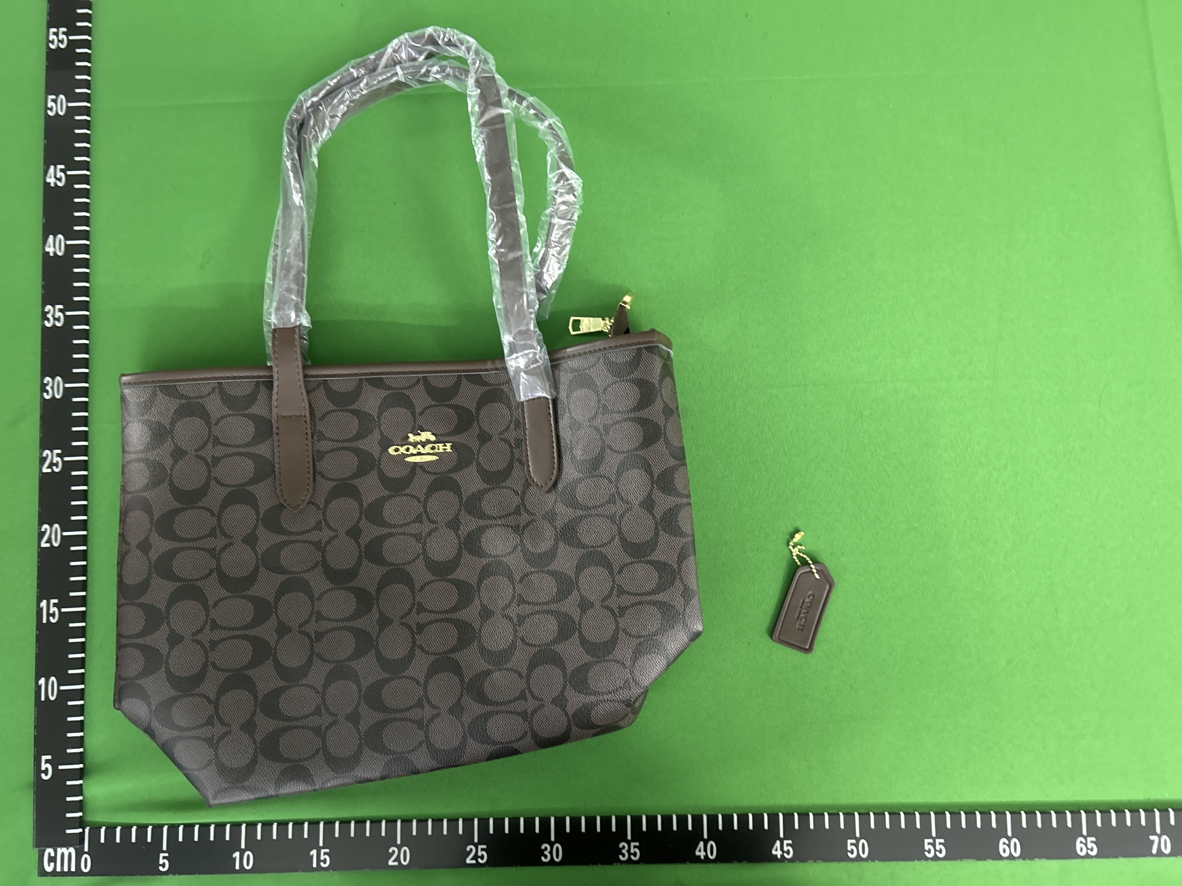 Foto QC 4 de Coach City Tote Signature Canvas Charcoal Black