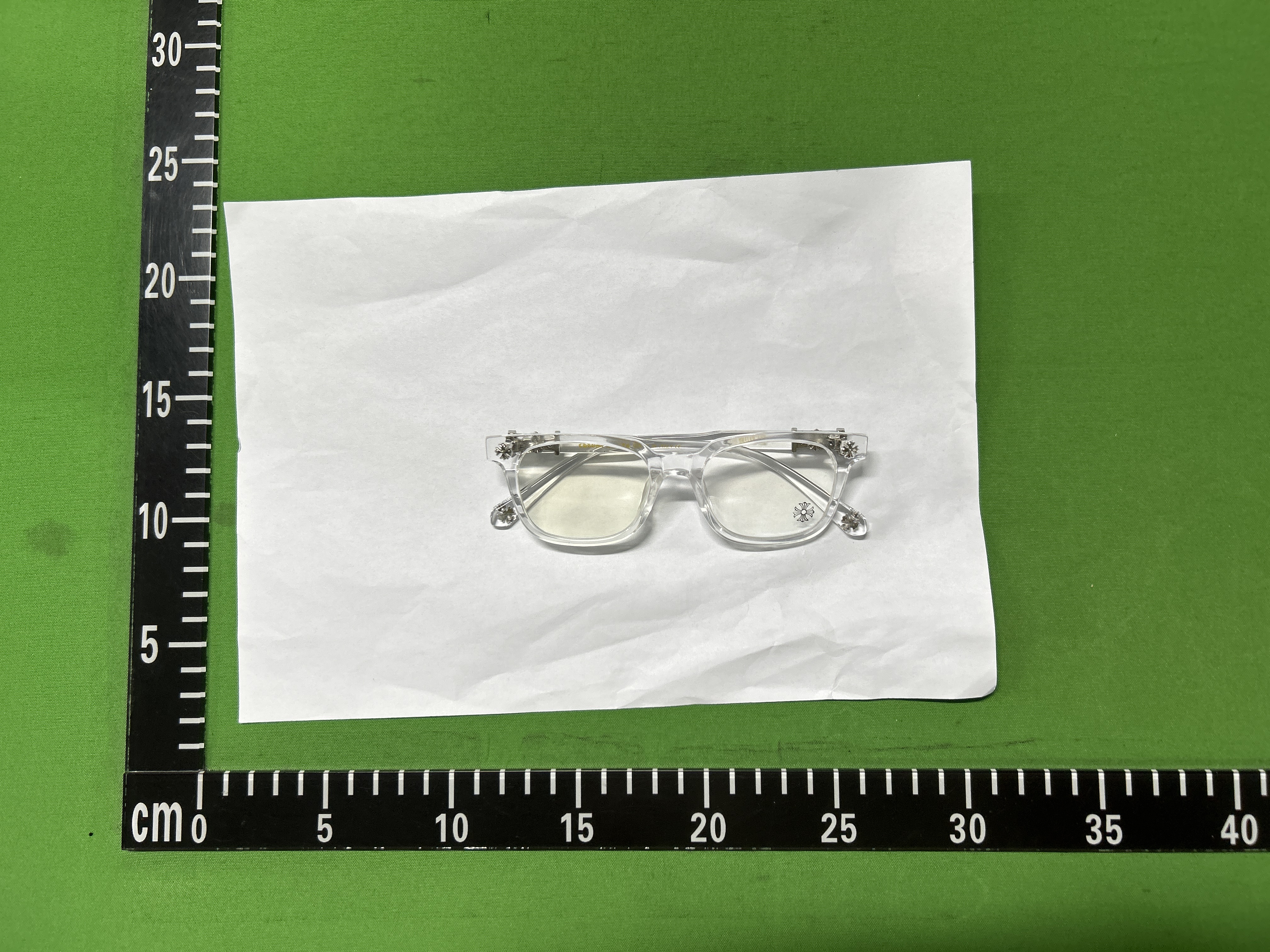 Foto QC 8 de Chrome Hearts Square-Frame Acetate Eyeglasses Black Gold (2273)