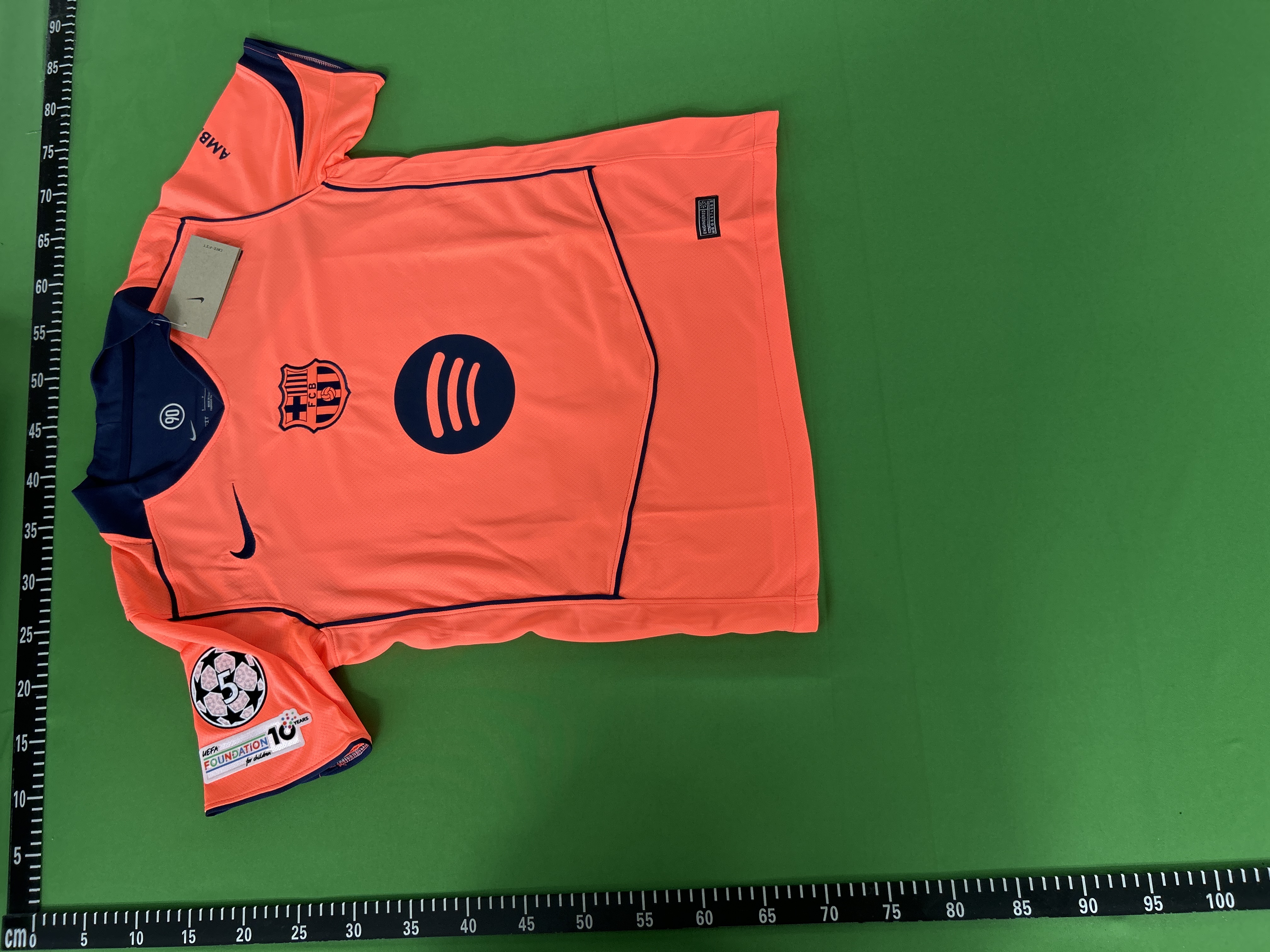 Foto QC 7 de Nike x FC Barcelona 2025/26 Lamine Yamal #10 Third Jersey Orange