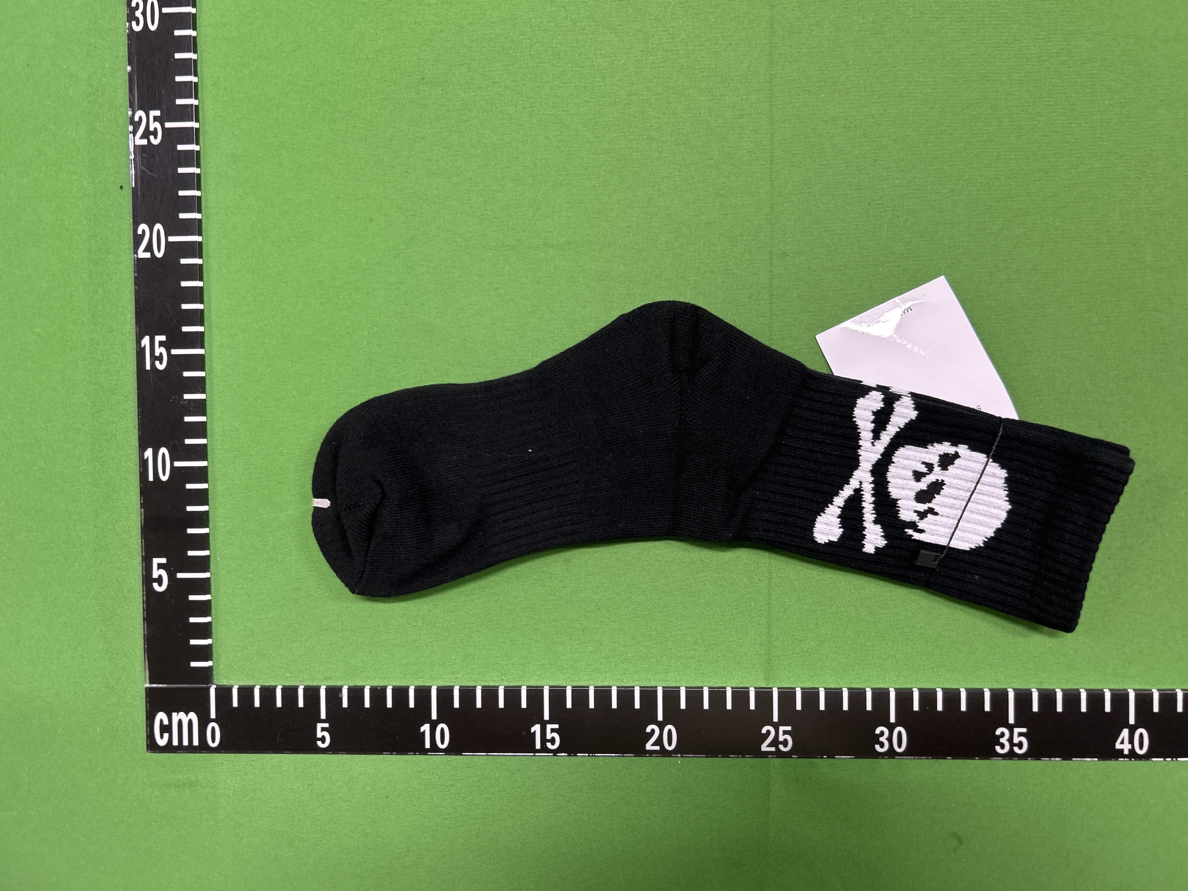 Foto QC 2 de Mastermind WORLD Crew Socks Skull Logo Brown