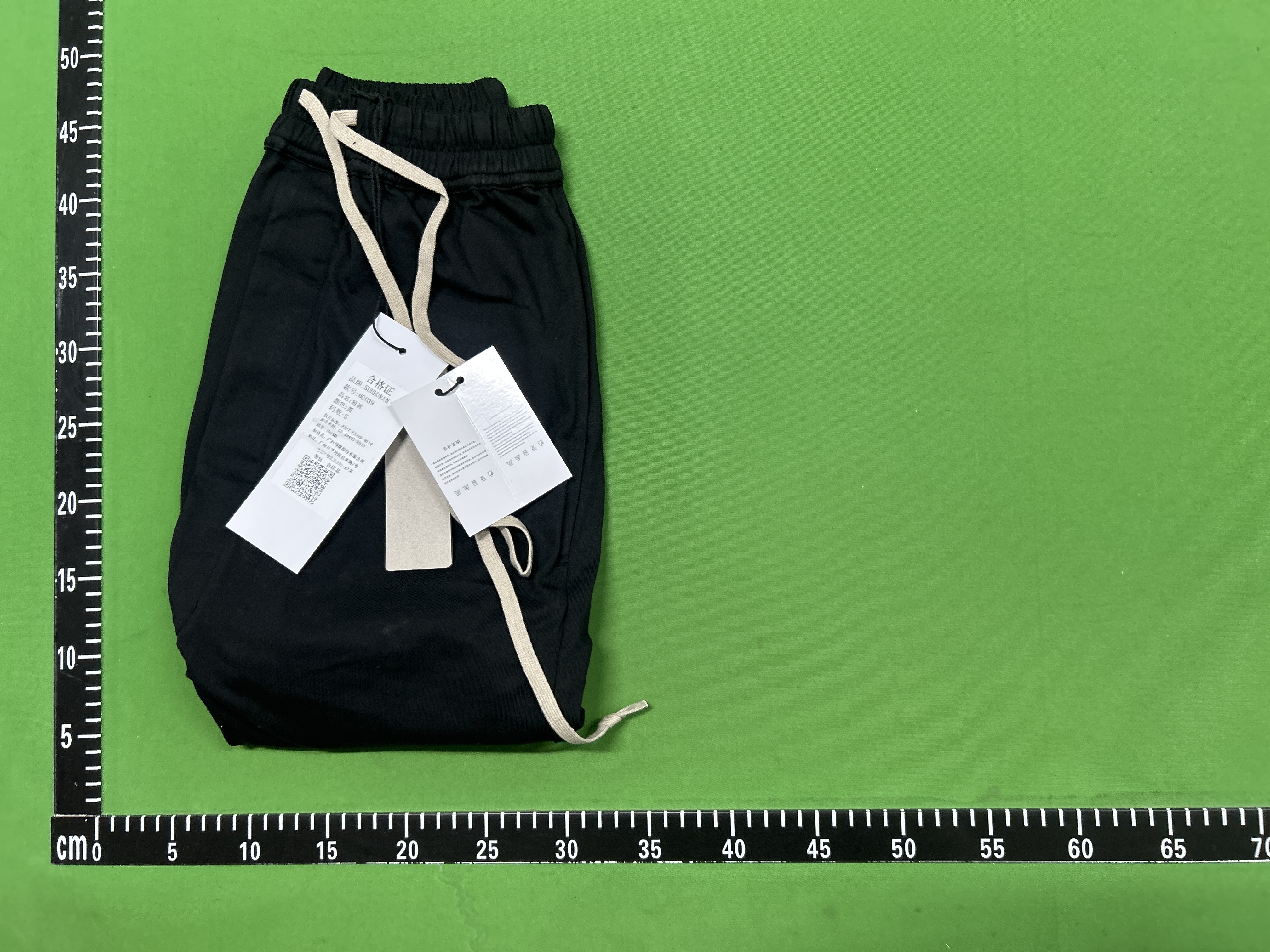Foto QC 6 de Rick Owens Sweat Shorts Drop Crotch Black