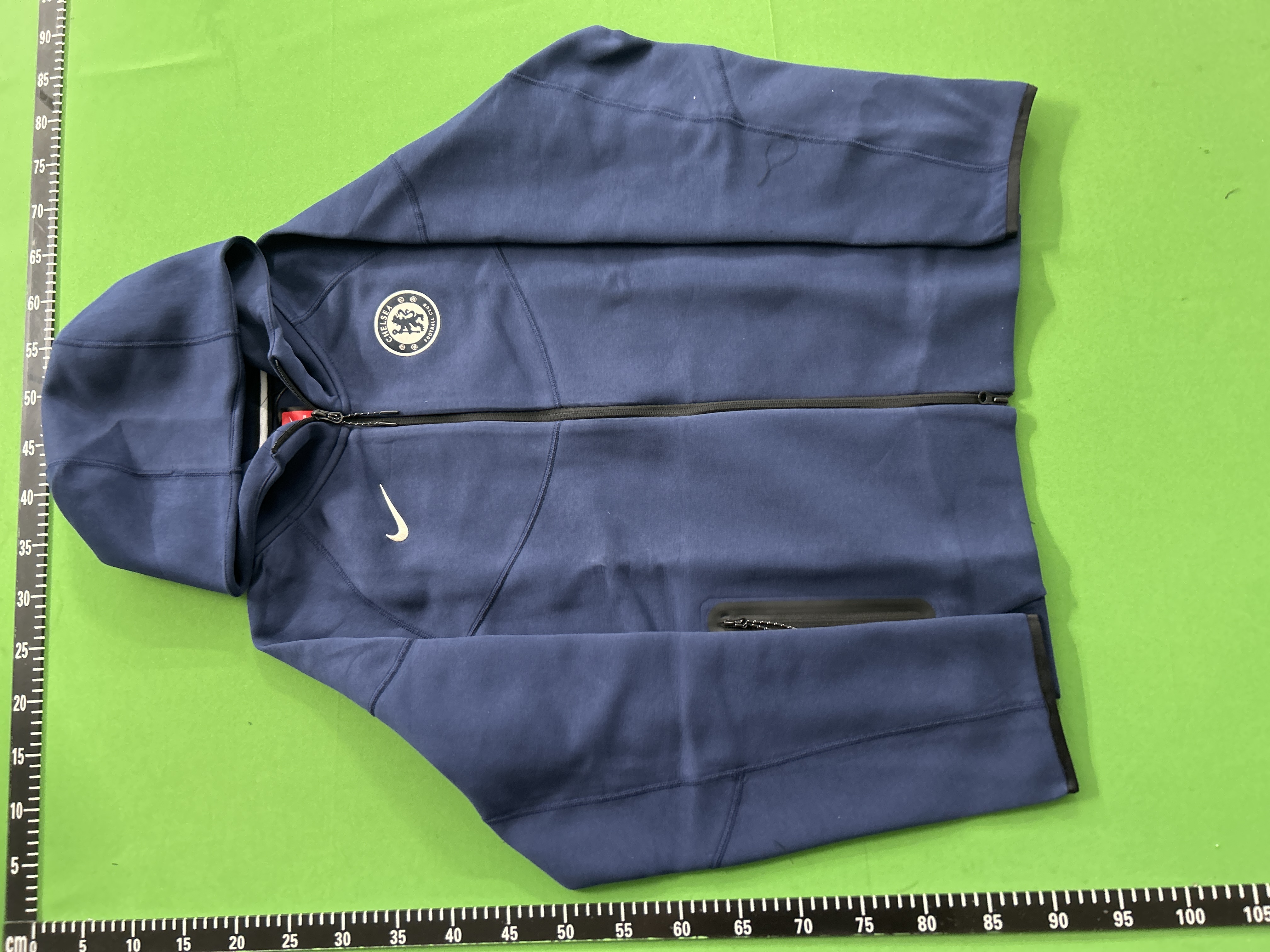 Foto QC 2 de Nike Chelsea FC Tech Fleece Hooded Jacket Full-Zip Blue
