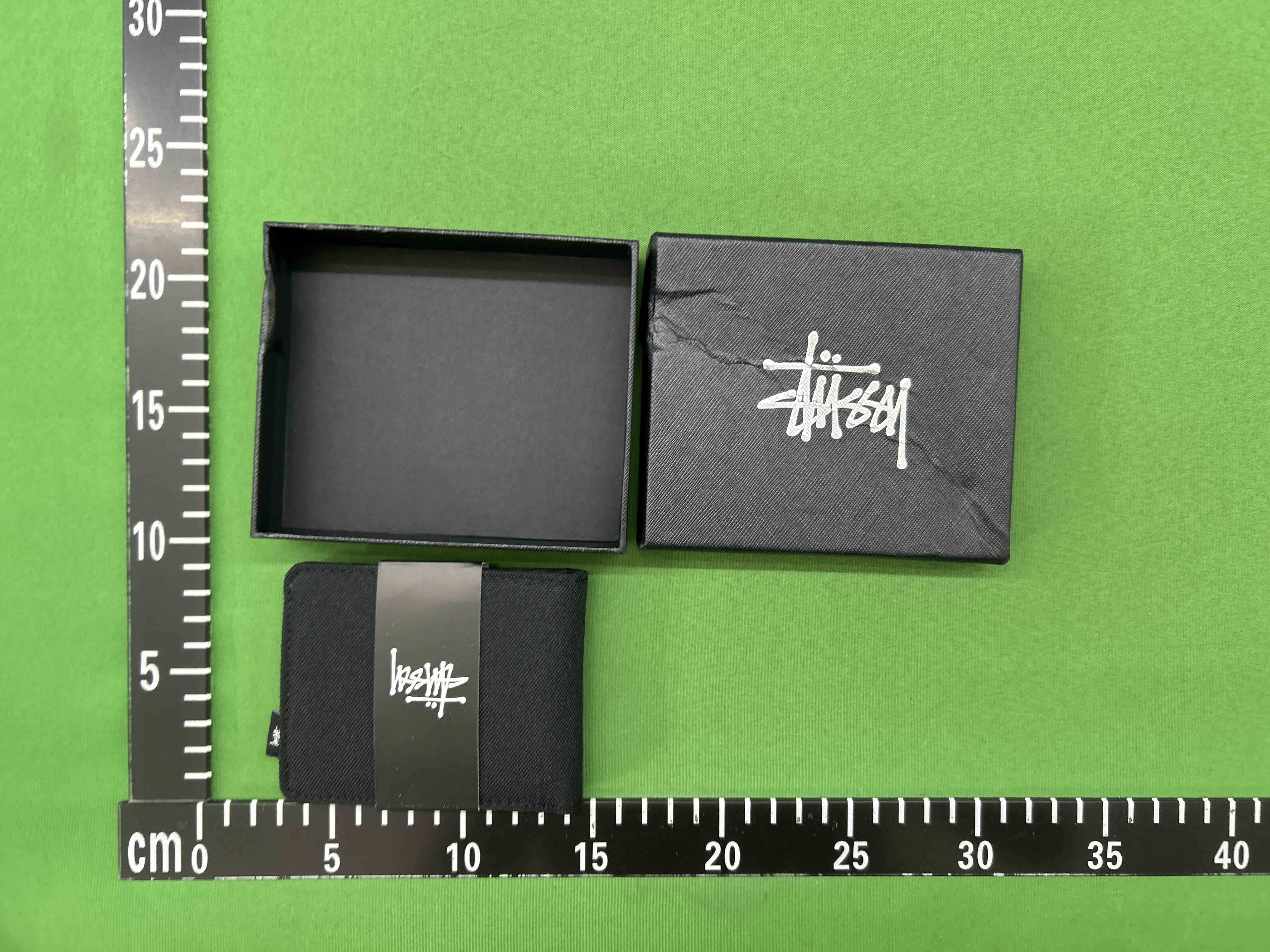 Foto QC 4 de Stussy Stock Logo Bifold Wallet Black