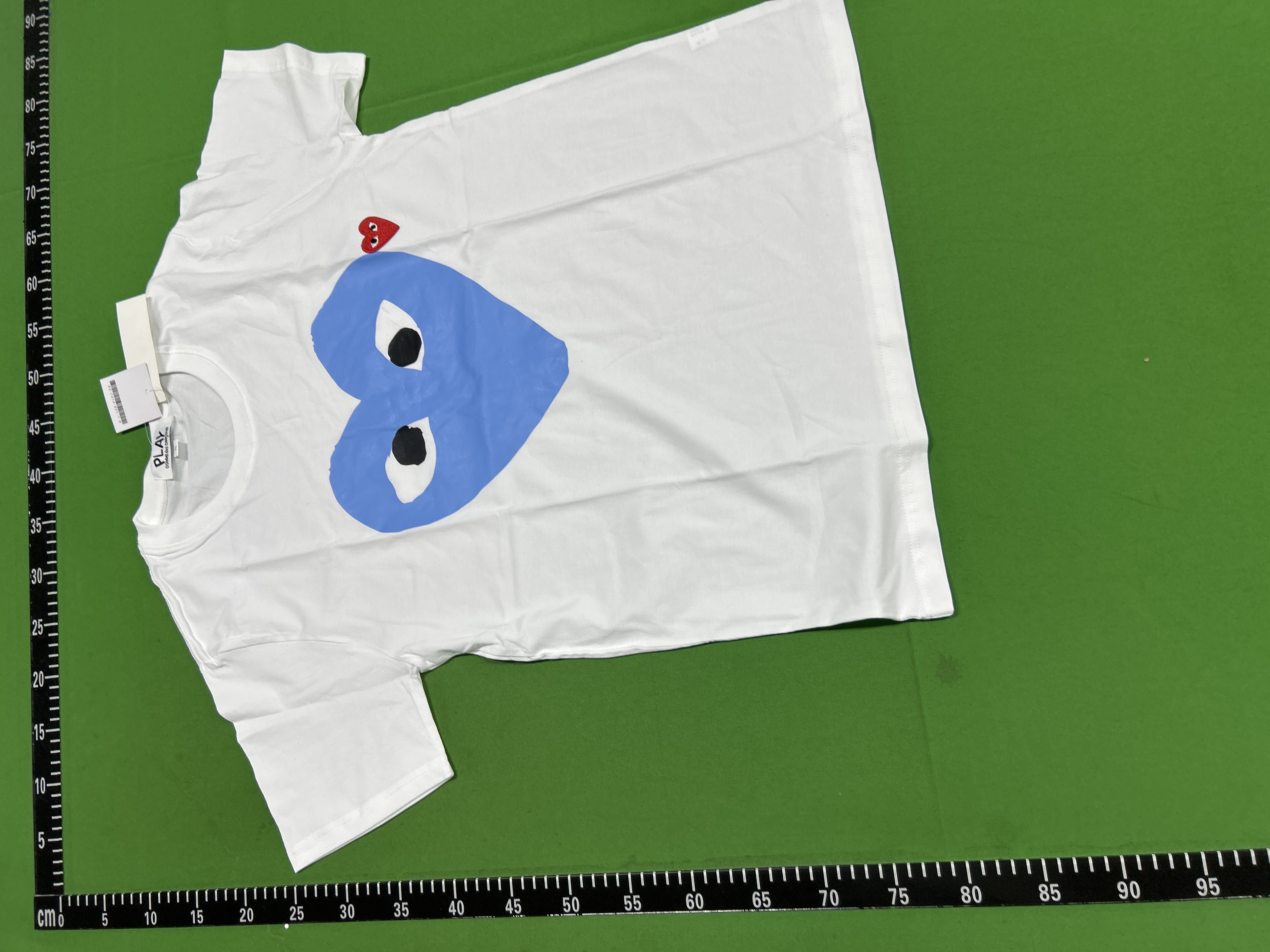 Foto QC 3 de Comme des Garçons Play T-shirt Sketch Heart White