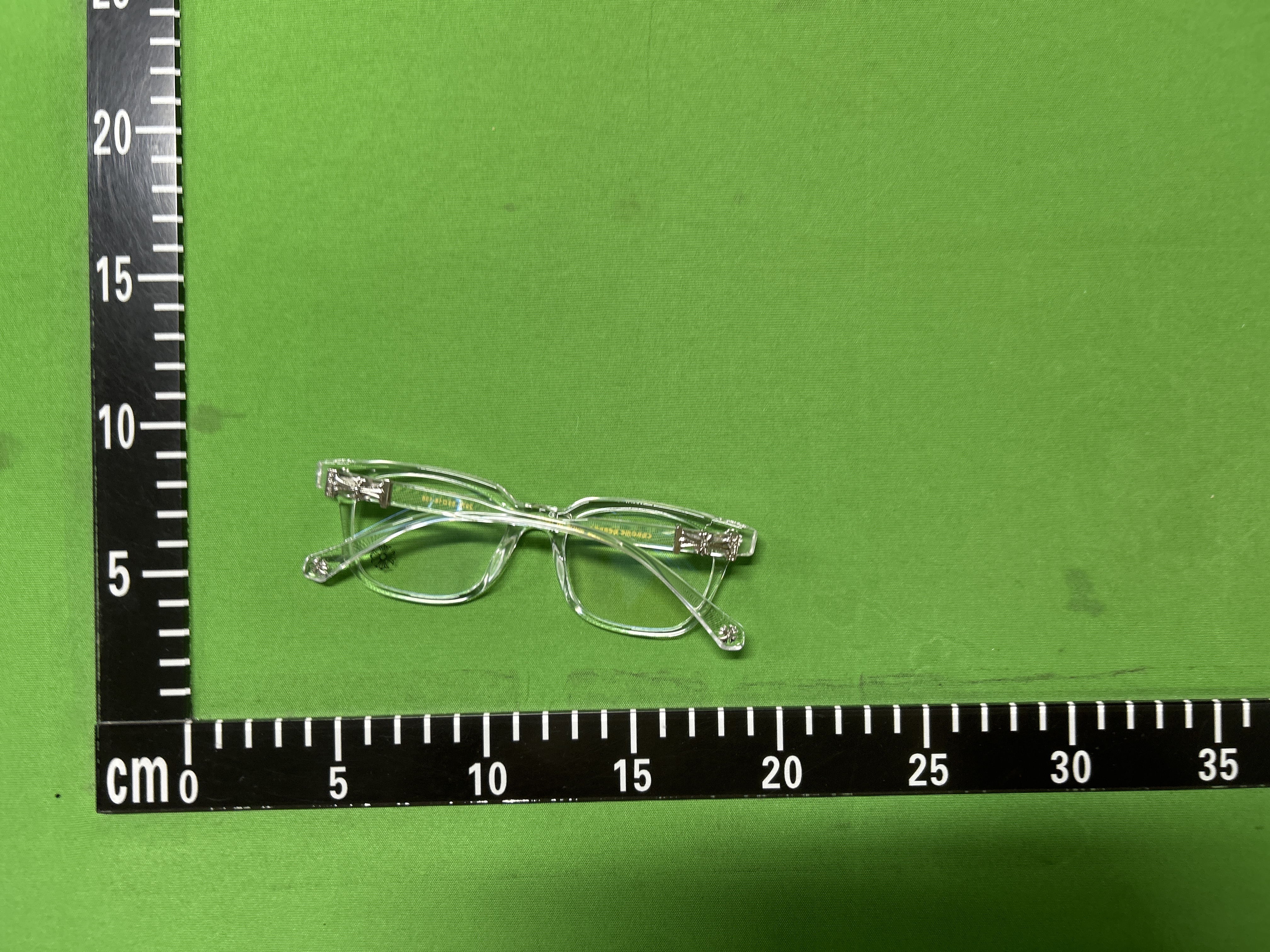 Foto QC 7 de Chrome Hearts Square-Frame Acetate Eyeglasses Black Gold (2273)