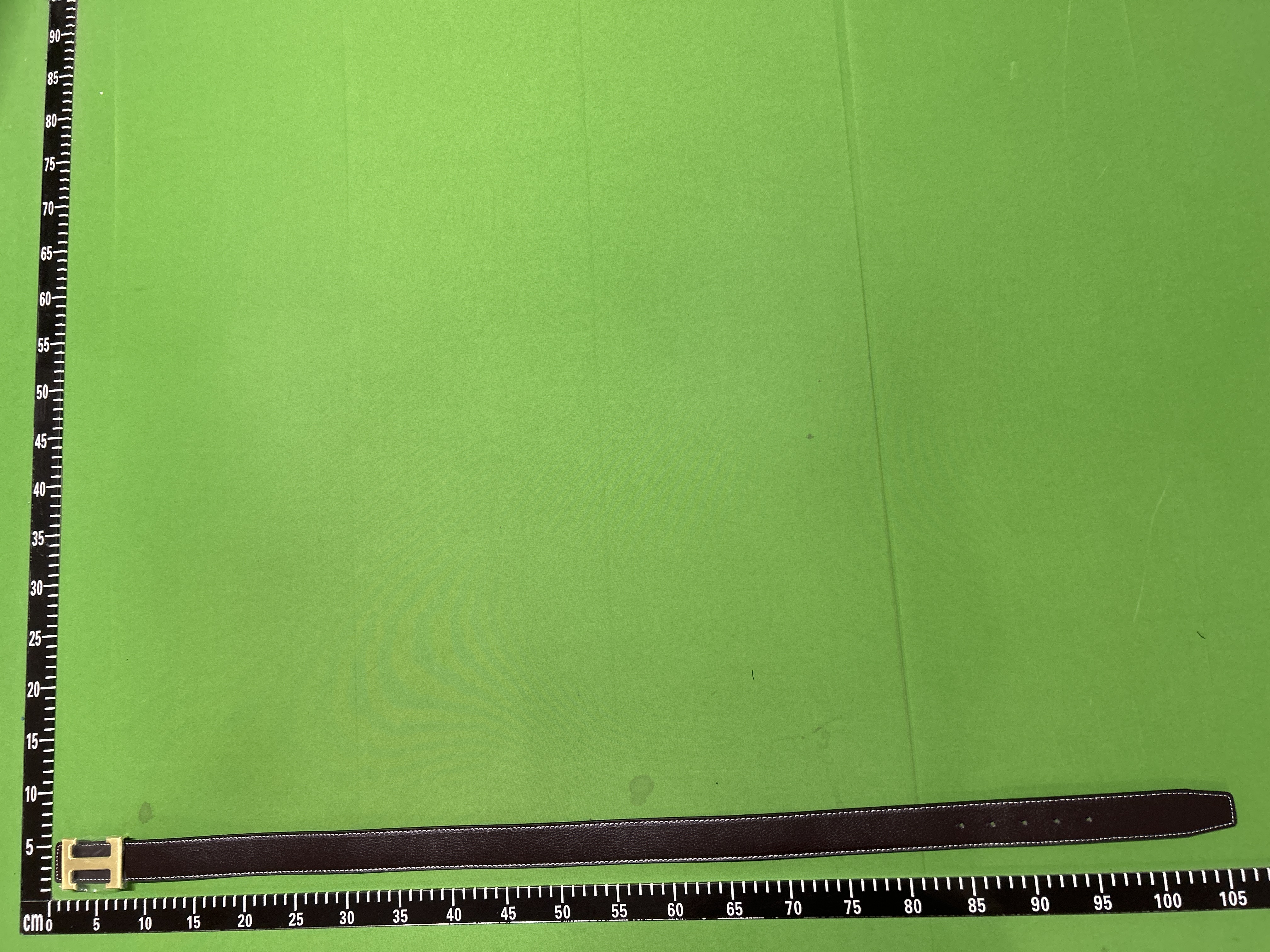 Foto QC 2 de Hermes H Reversible Belt White Black