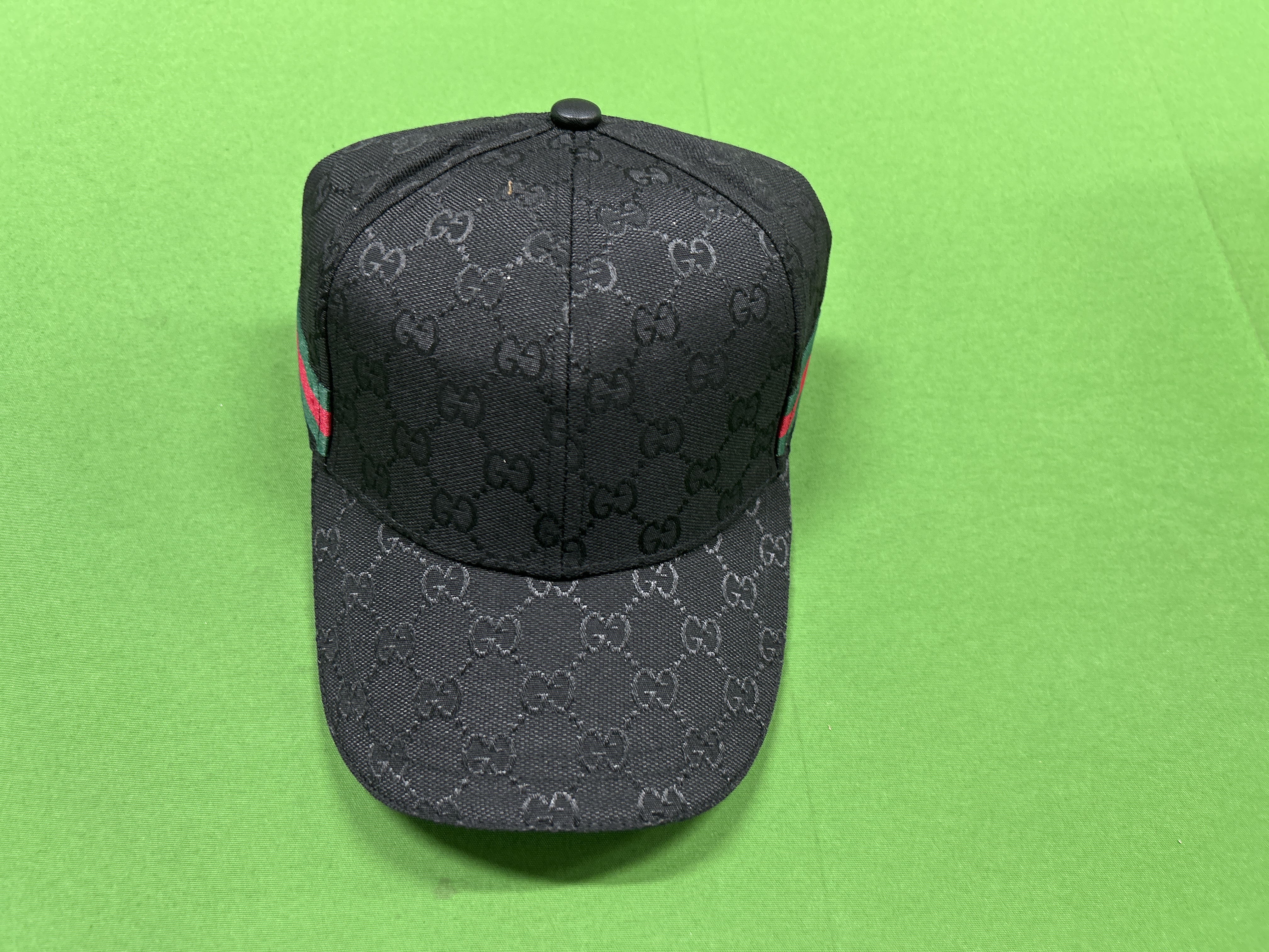 Foto QC 2 de Gucci Original GG Canvas Web Cap Beige