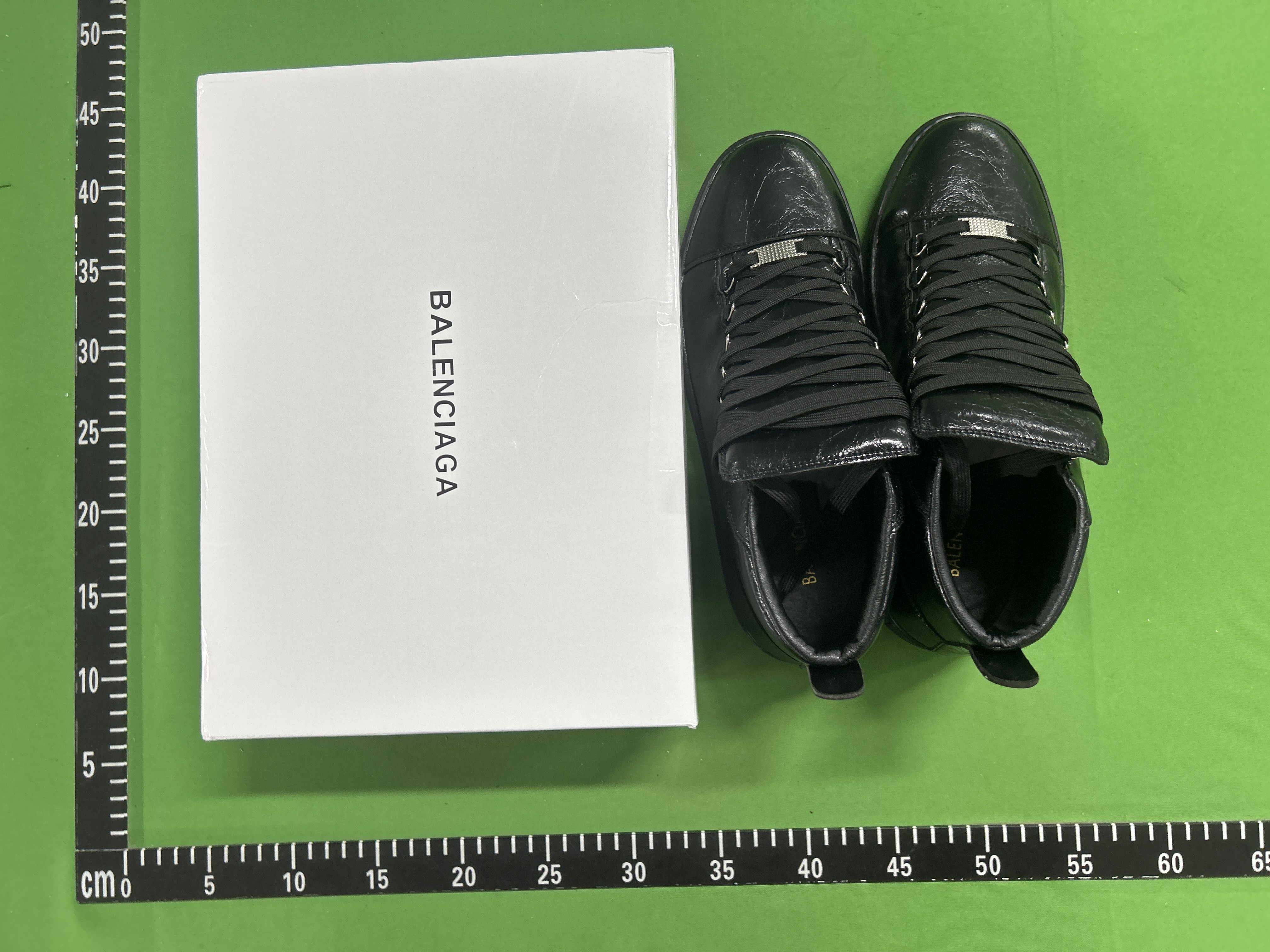 Foto QC 2 de Balenciaga Arena High Patent Leather Red Burgundy Gradient