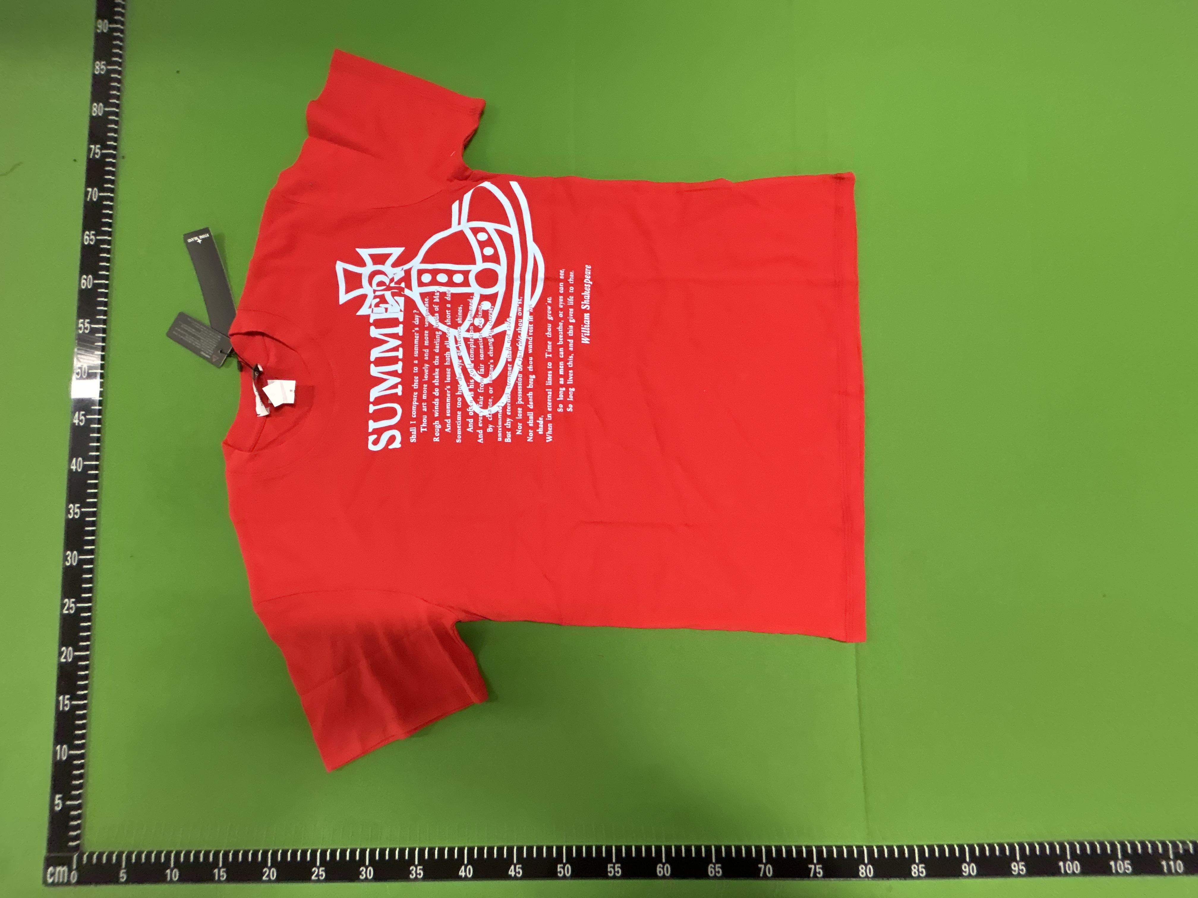 Foto QC 3 de Vivienne Westwood T-shirt Shakespeare Summer Sonnet Orb Graphic Black