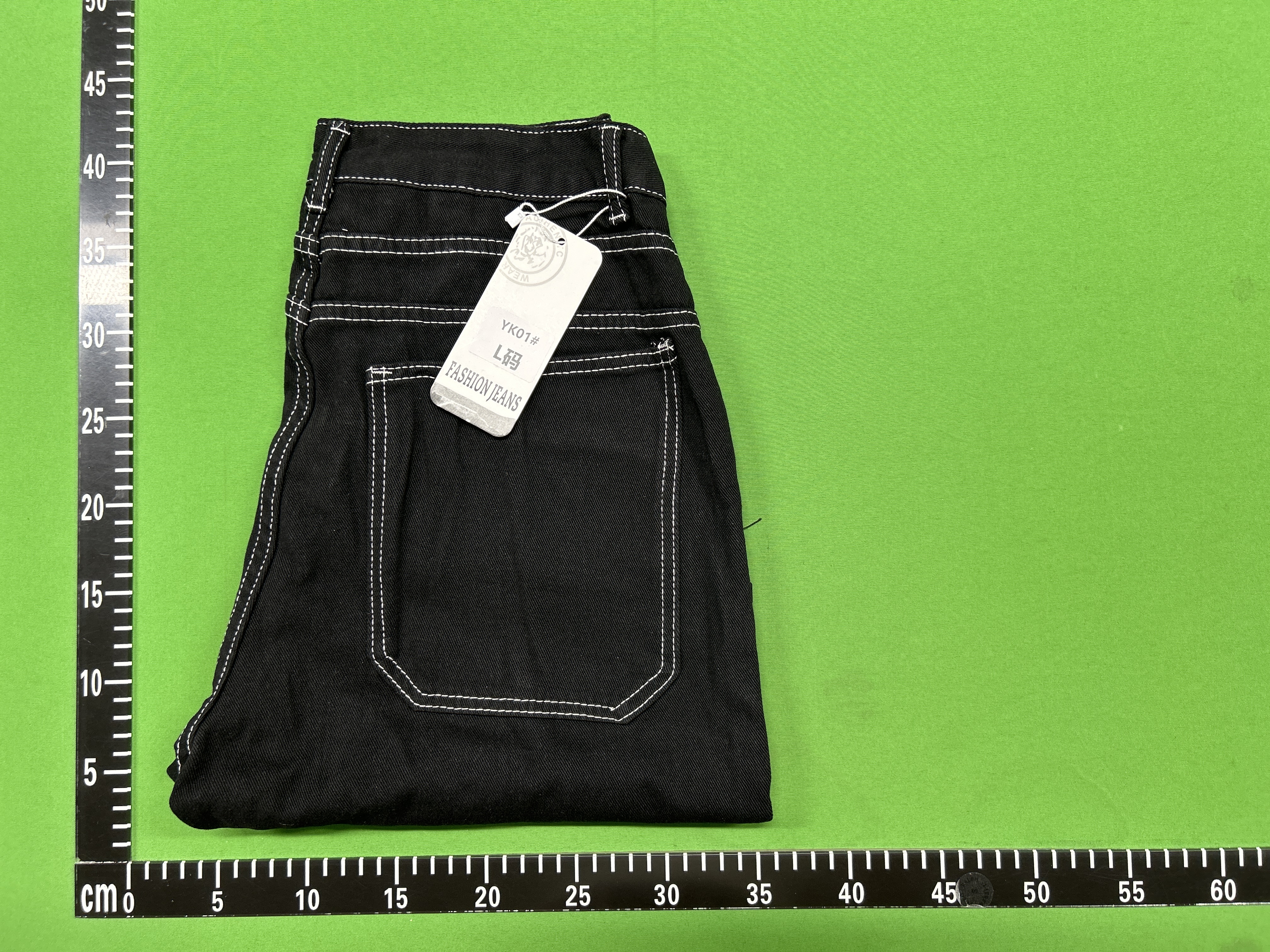 Foto QC 6 de Other Yin Yang Denim Shorts Contrast Stitching Black