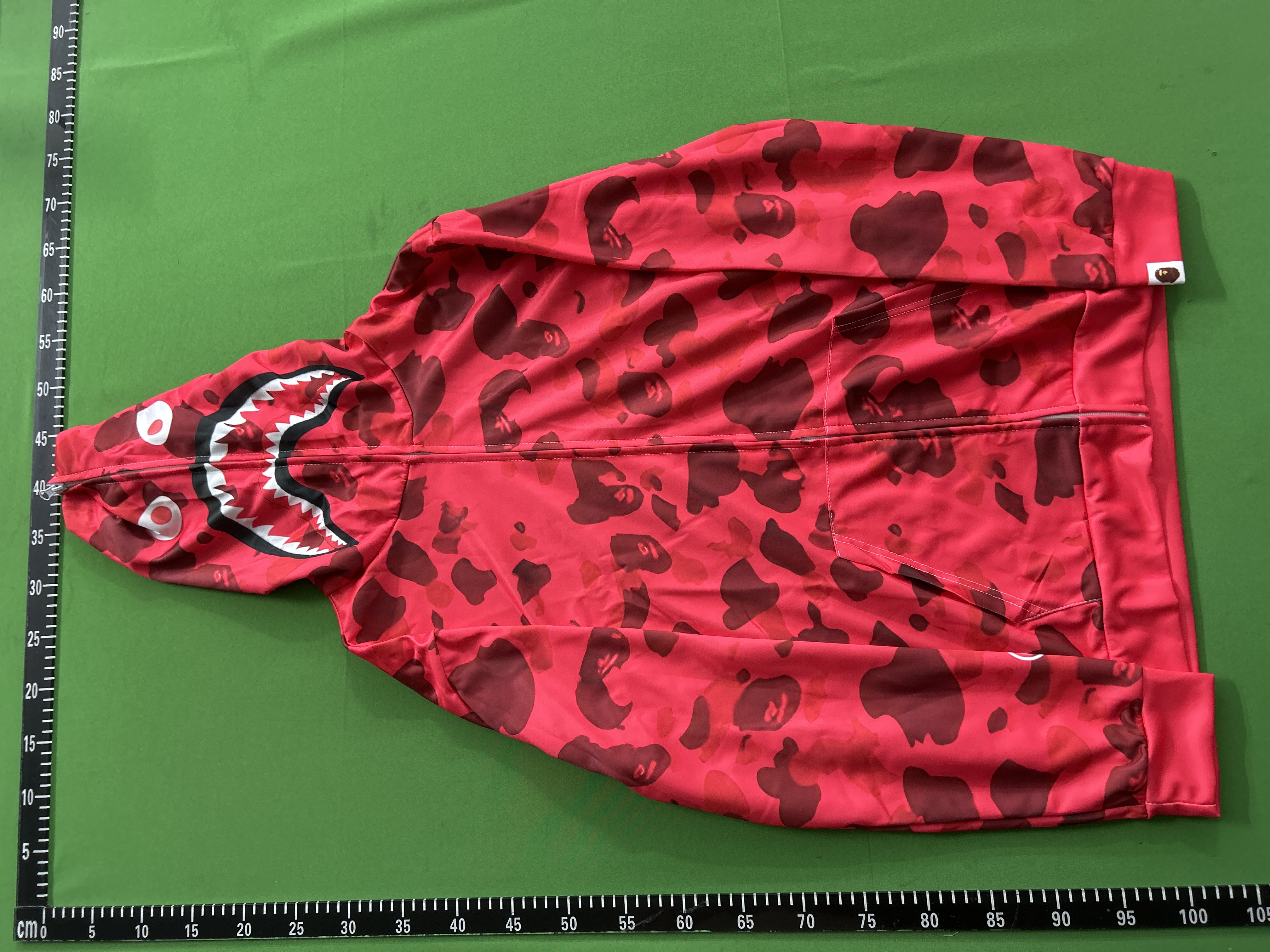 Foto QC 7 de BAPE Shark Jacket Camo Full Zip Grey