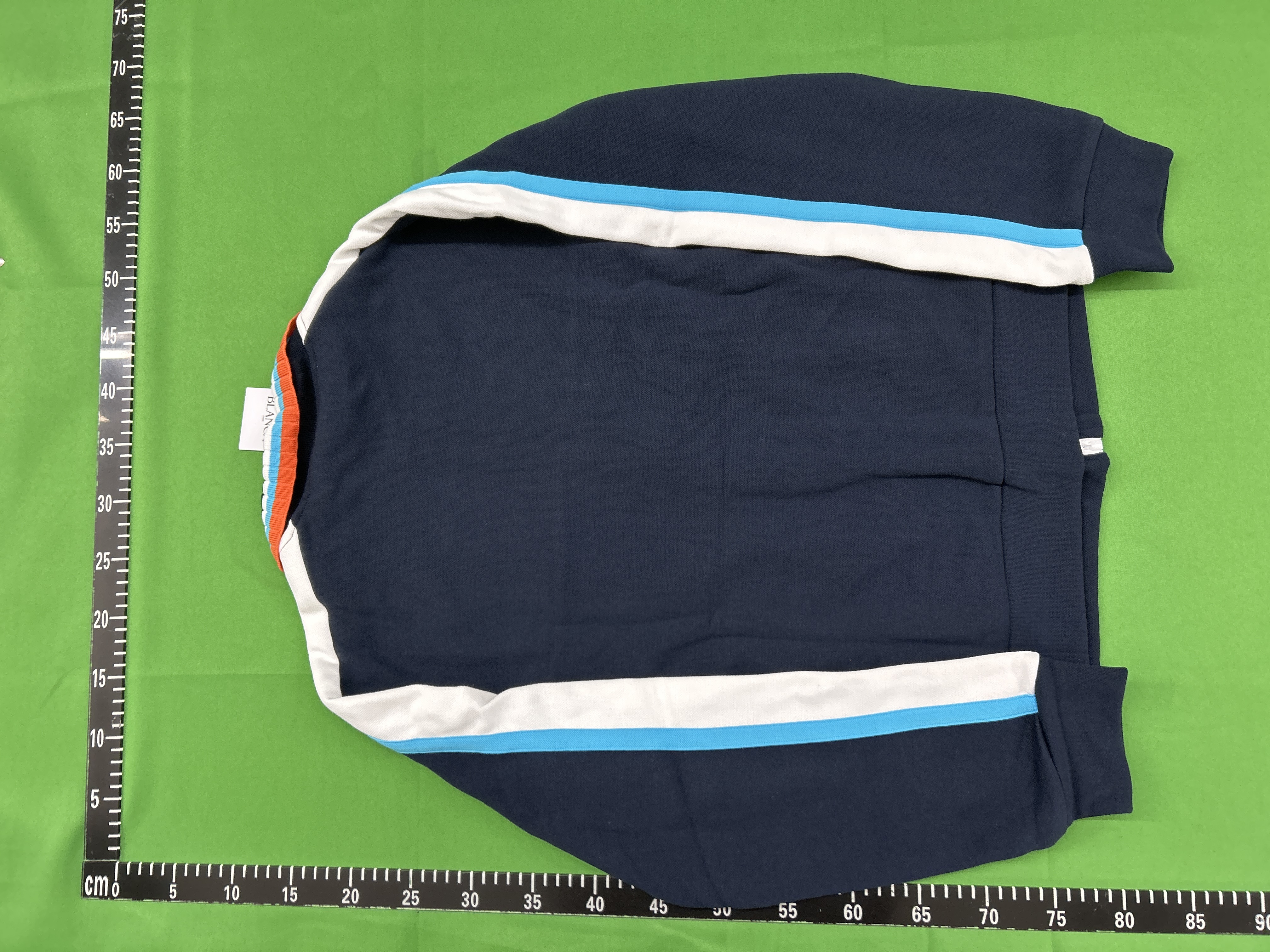 Foto QC 3 de Casablanca Crochet Stripe Cardigan Navy Multicolor