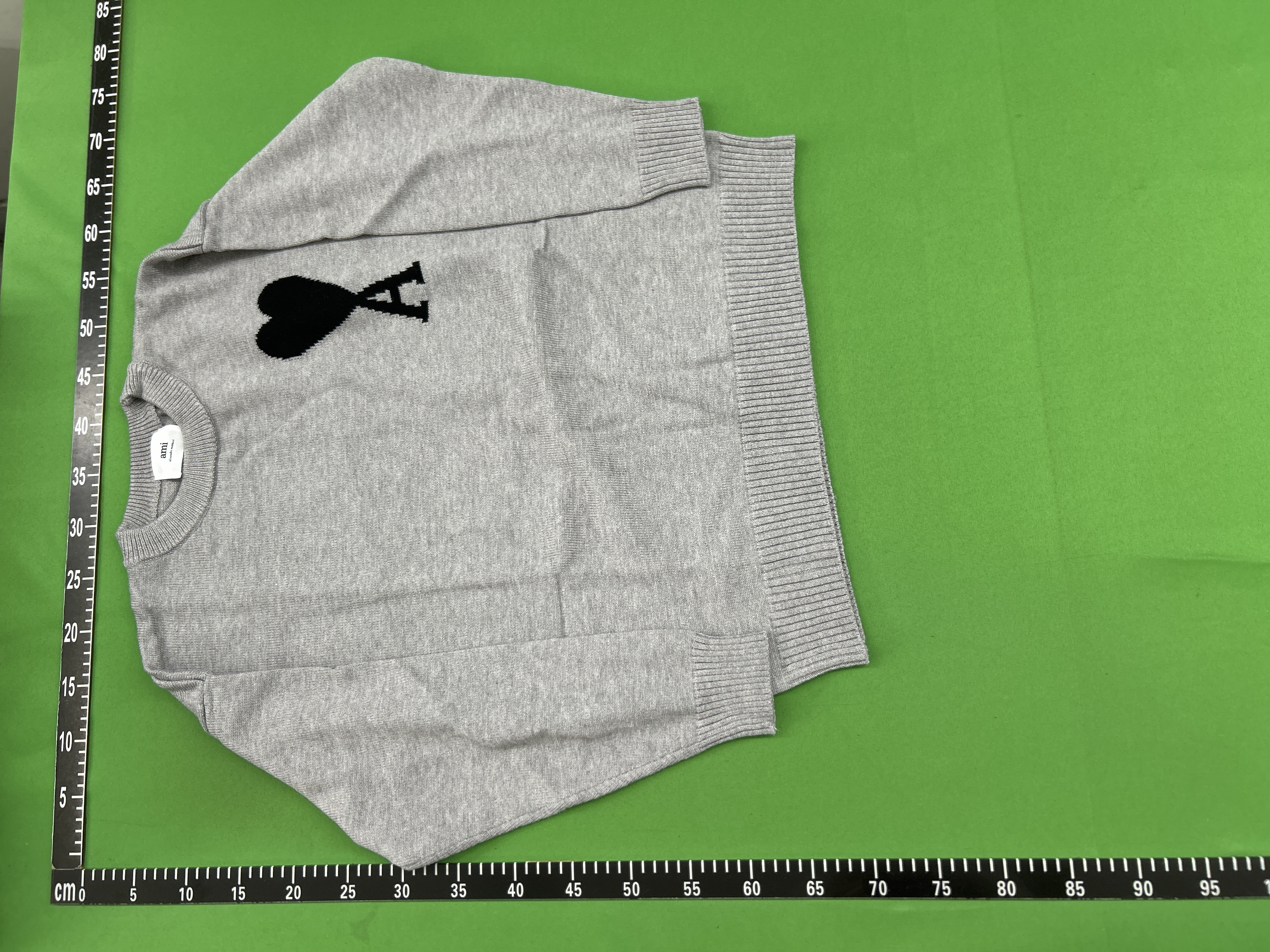 Foto QC 3 de Ami Paris Ami de Coeur Crewneck Sweater Black