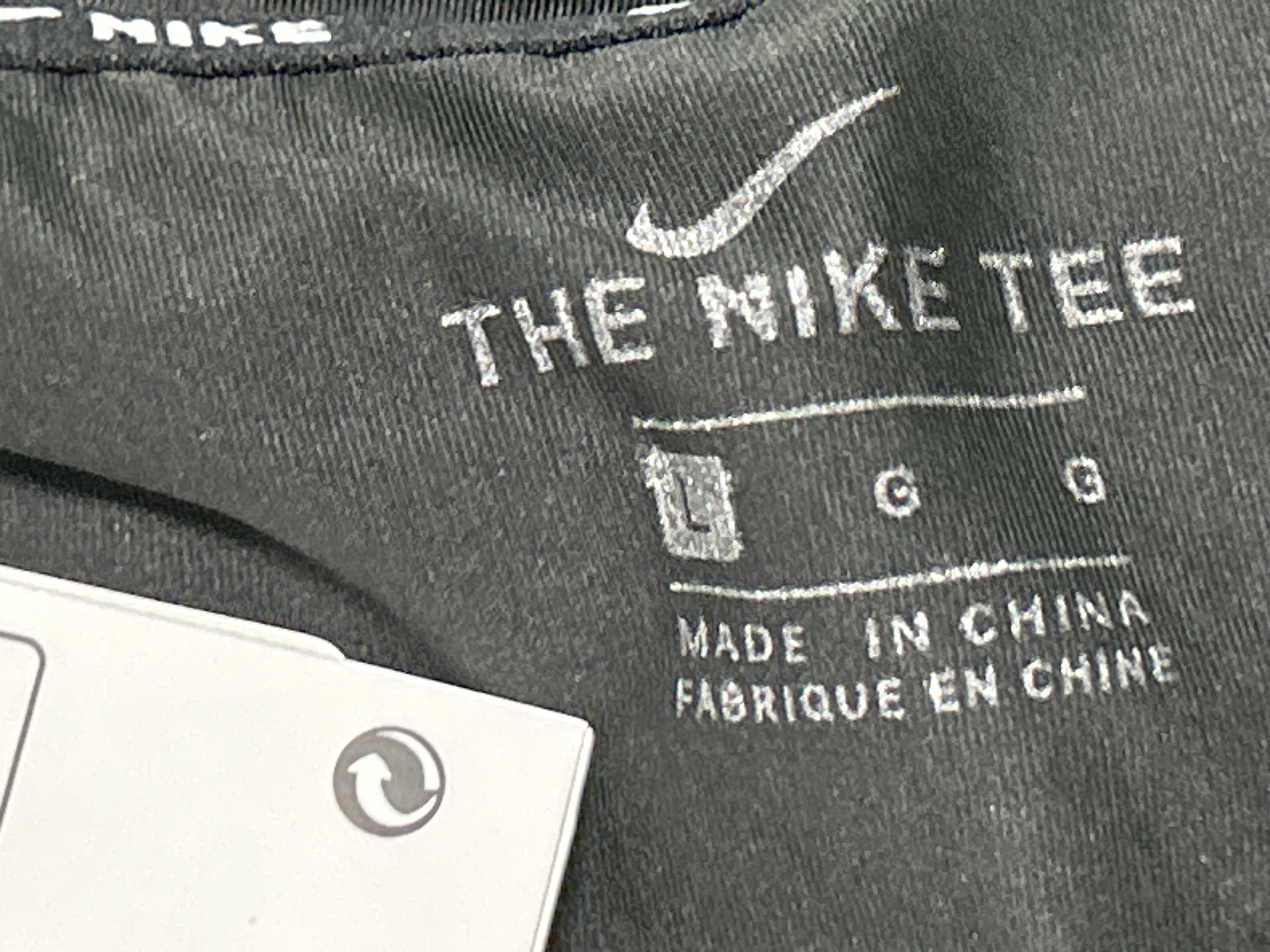 Foto QC 6 de Nike T-shirt Swoosh Logo Contrast Stitching Black