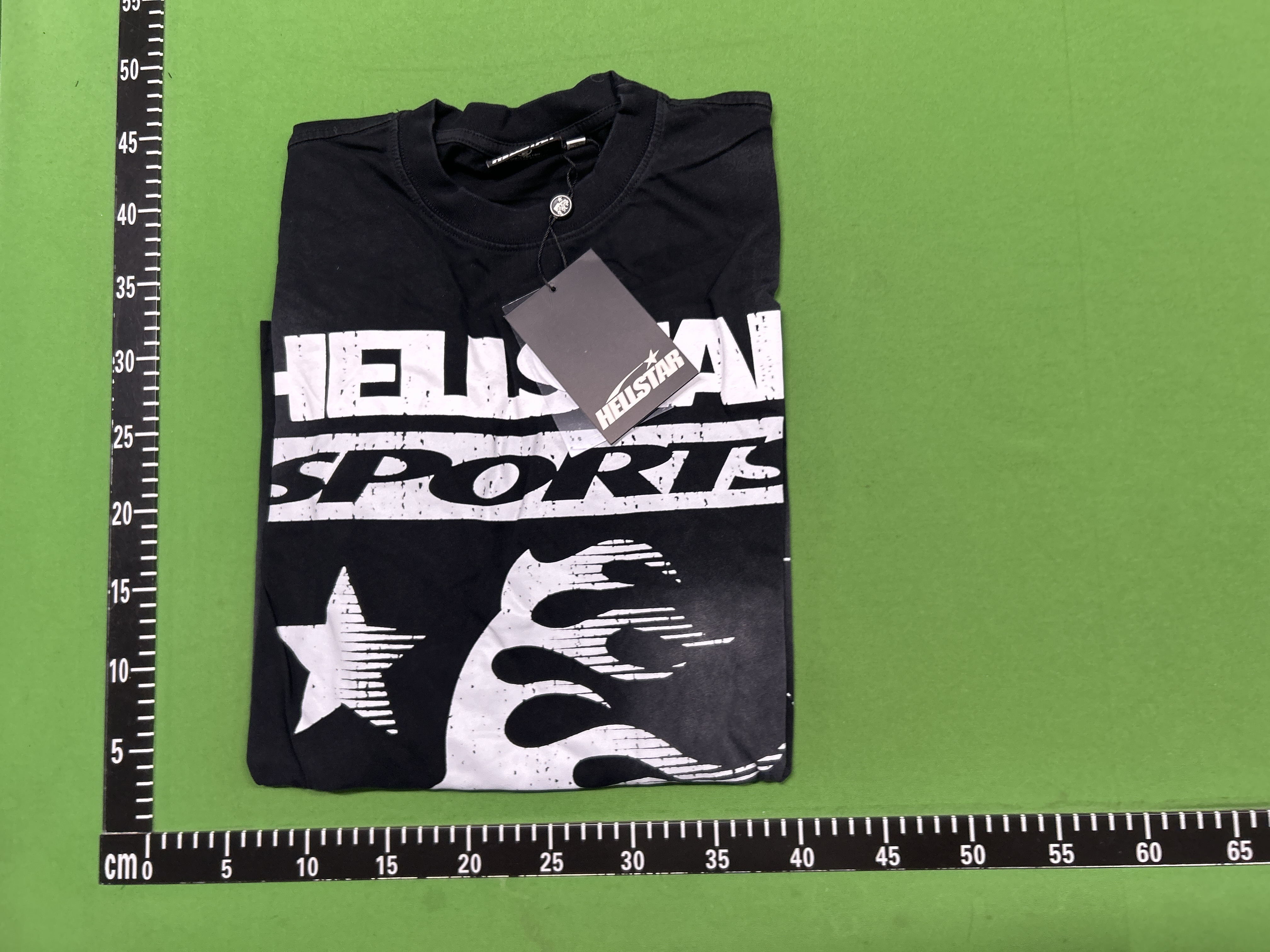 Foto QC 6 de Hellstar T-shirt Path to Paradise Flame Head Long-Sleeve Washed Black