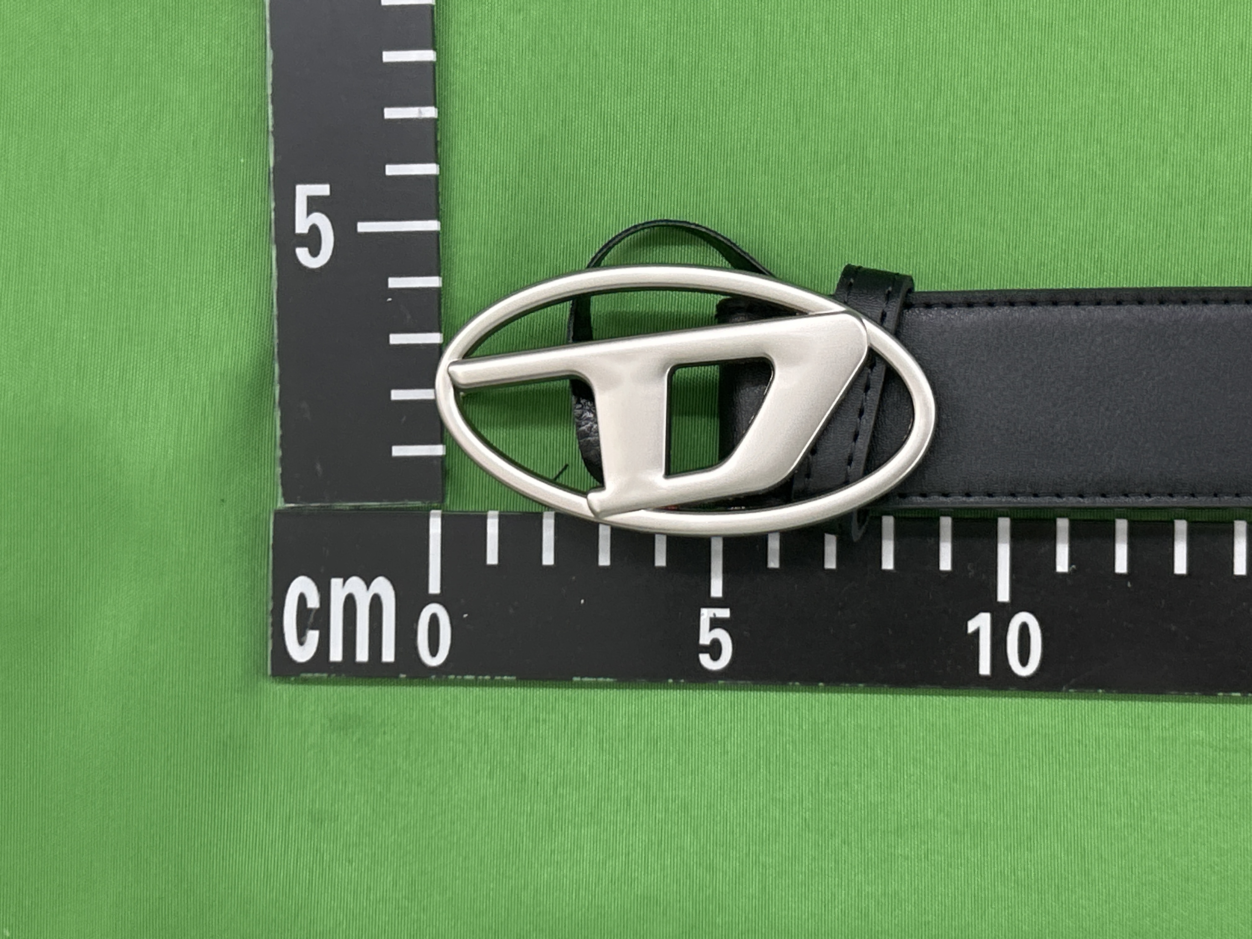 Foto QC 1 de Diesel B-1DR Oval D Logo Belt Black