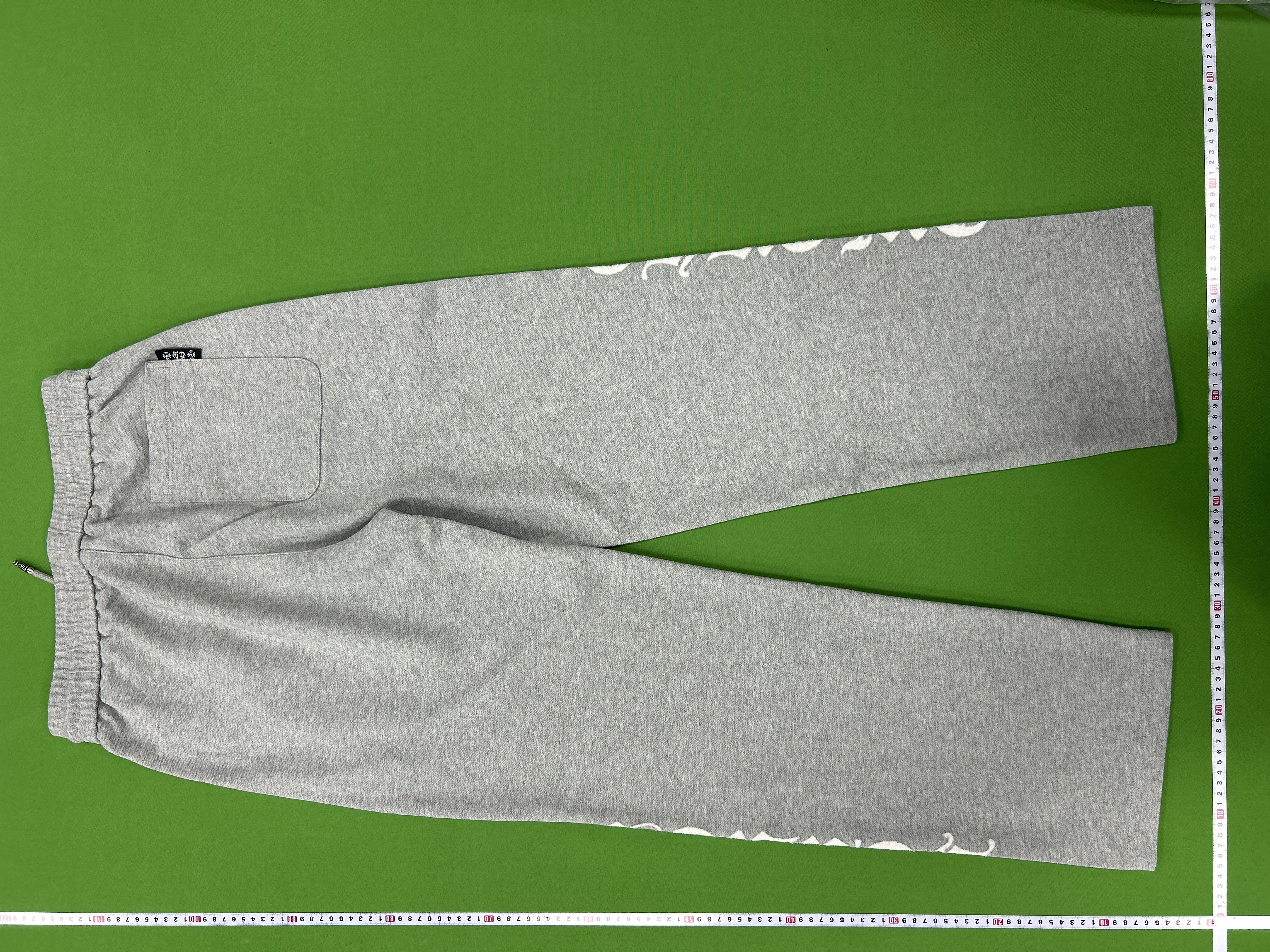 Foto QC 5 de Chrome Hearts Cemetery Cross Patch Sweatpants Gray
