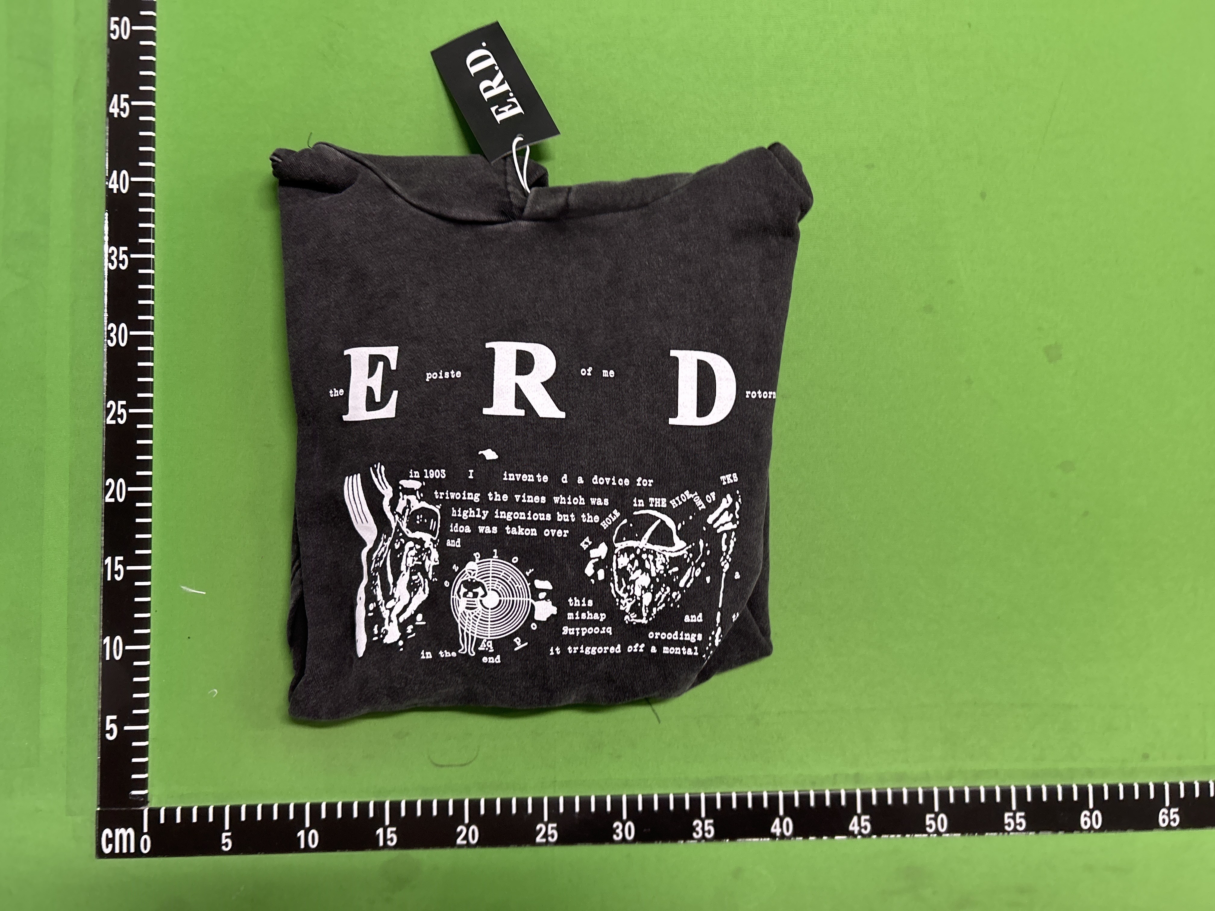 Foto QC 1 de Enfants Riches Déprimés ERD The Point of the Private Property Hoodie Faded Black