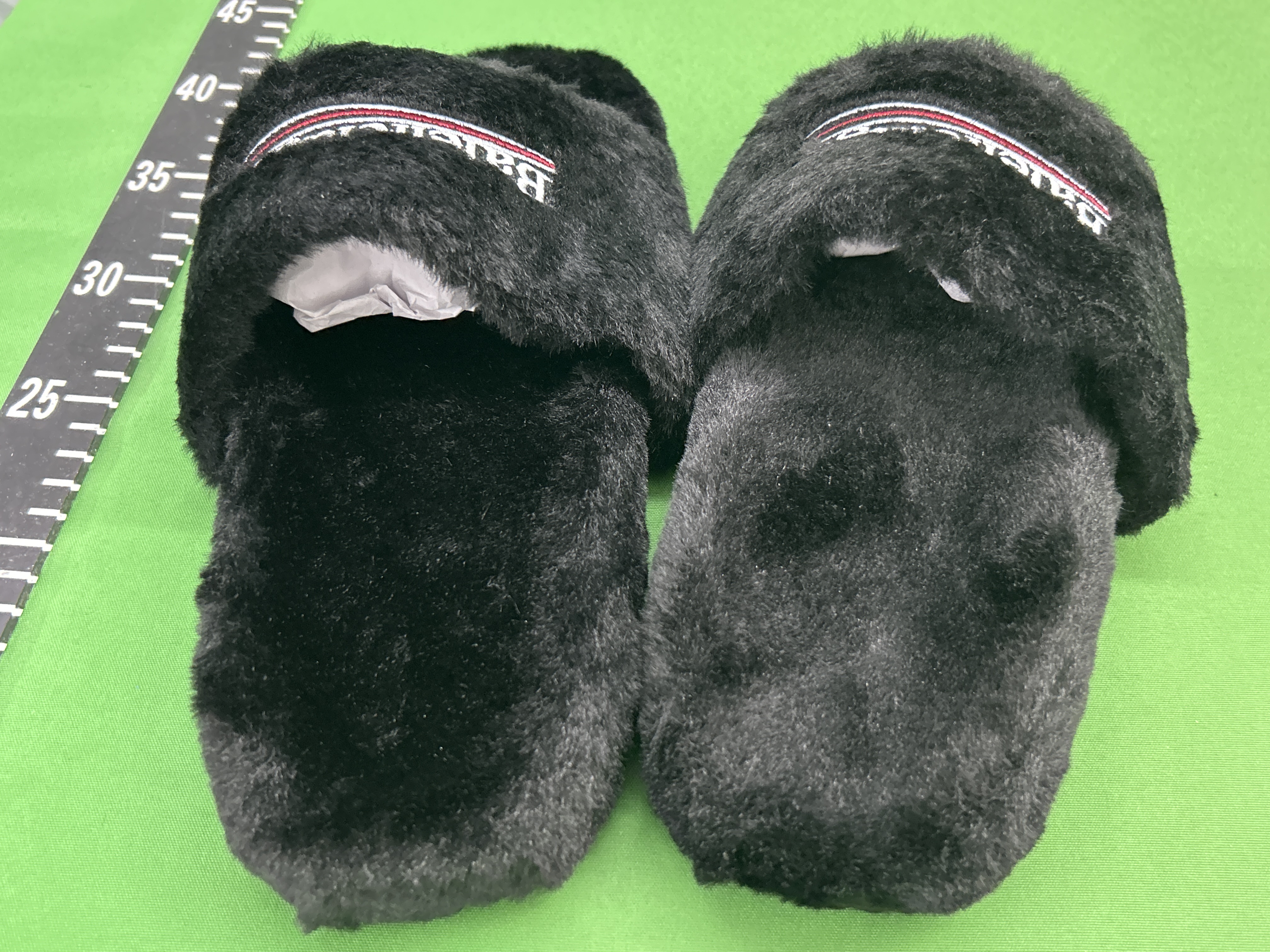 Foto QC 3 de Balenciaga Furry Slide Shearling Political Campaign Leopard