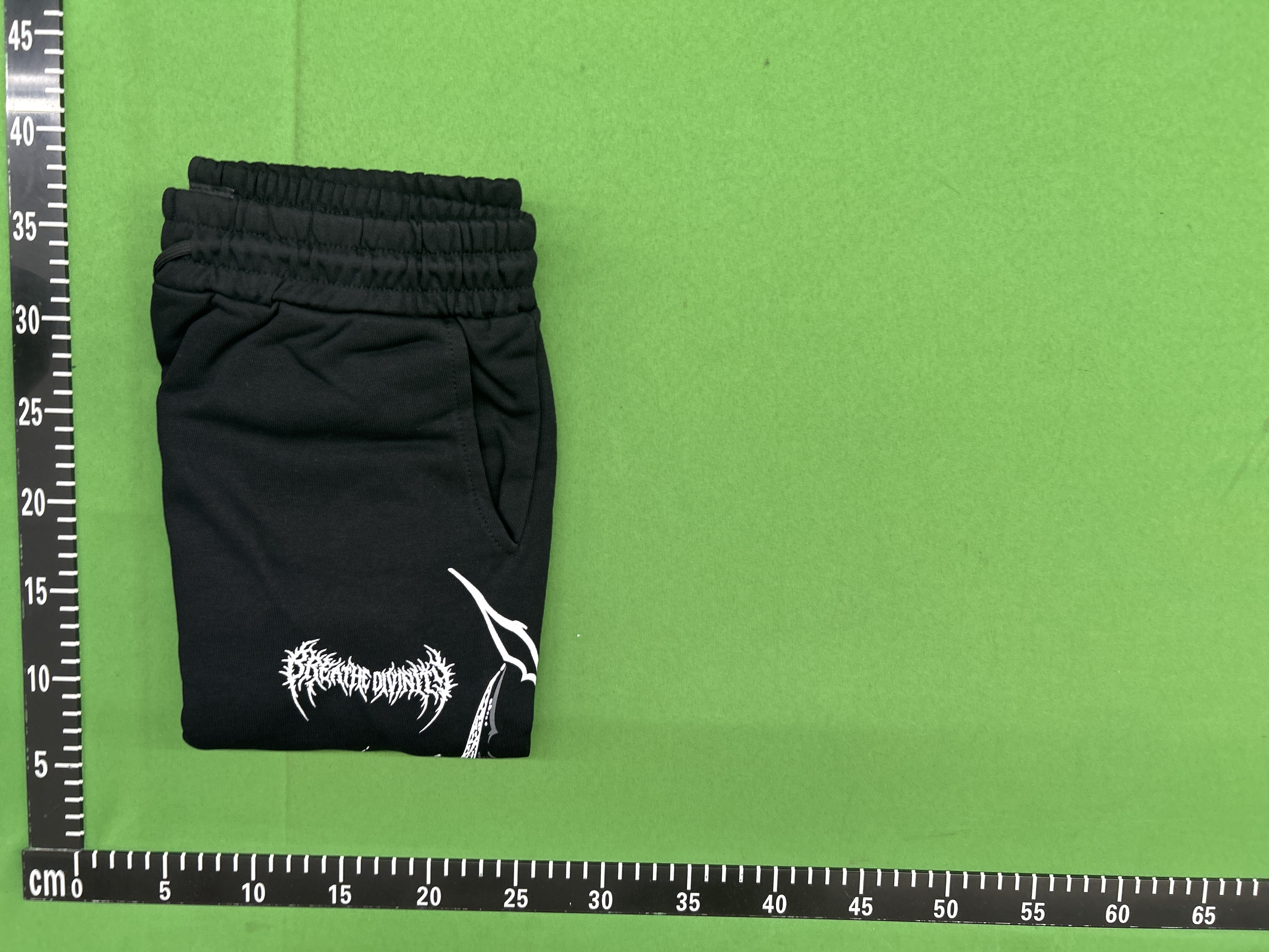 Foto QC 5 de Breathedivinity Sweatpants Straight Wide Leg Printed Black