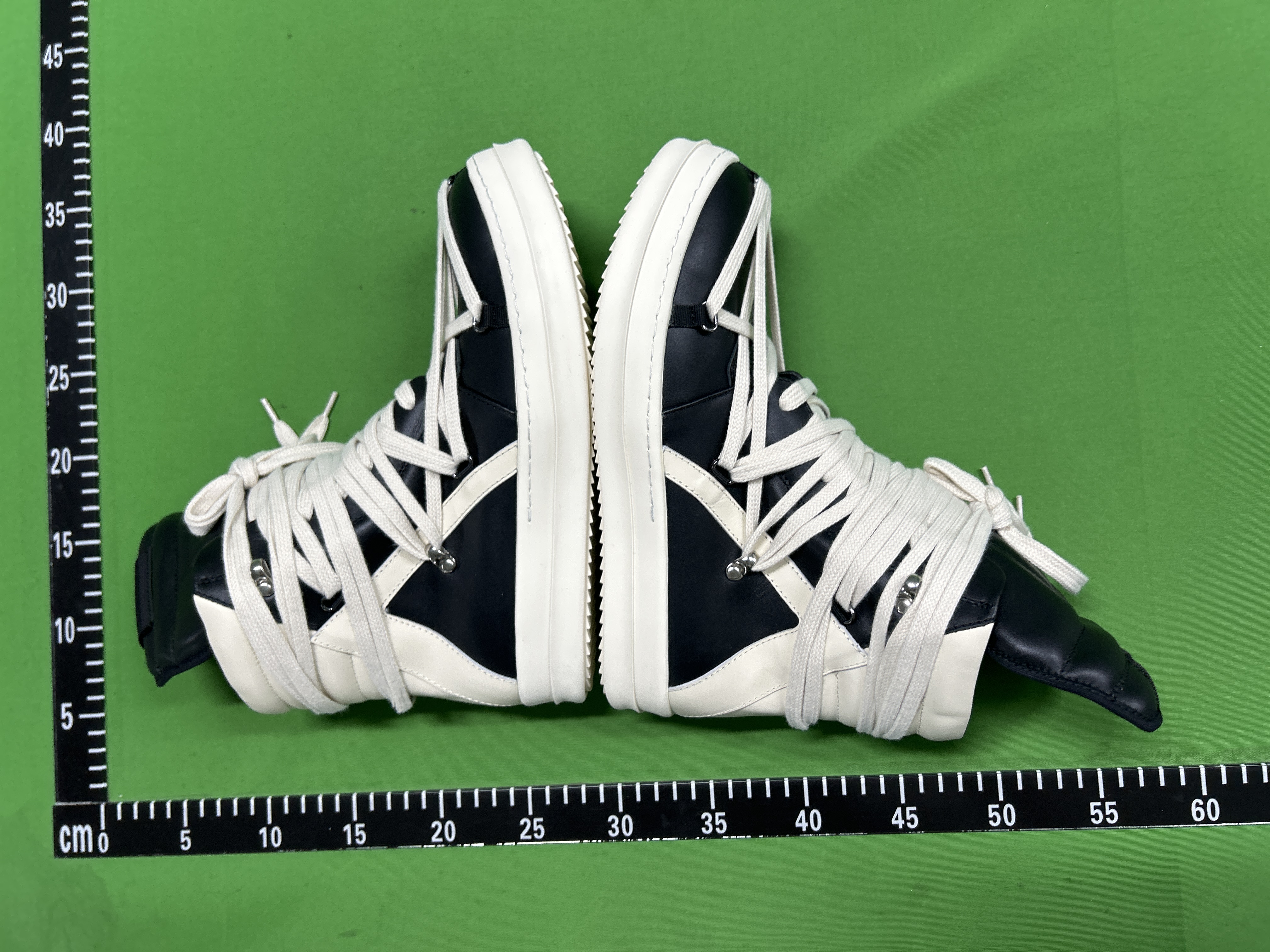 Foto QC 5 de Rick Owens Vintage Sneaks High Black Milk RU02B2897-LPO-911