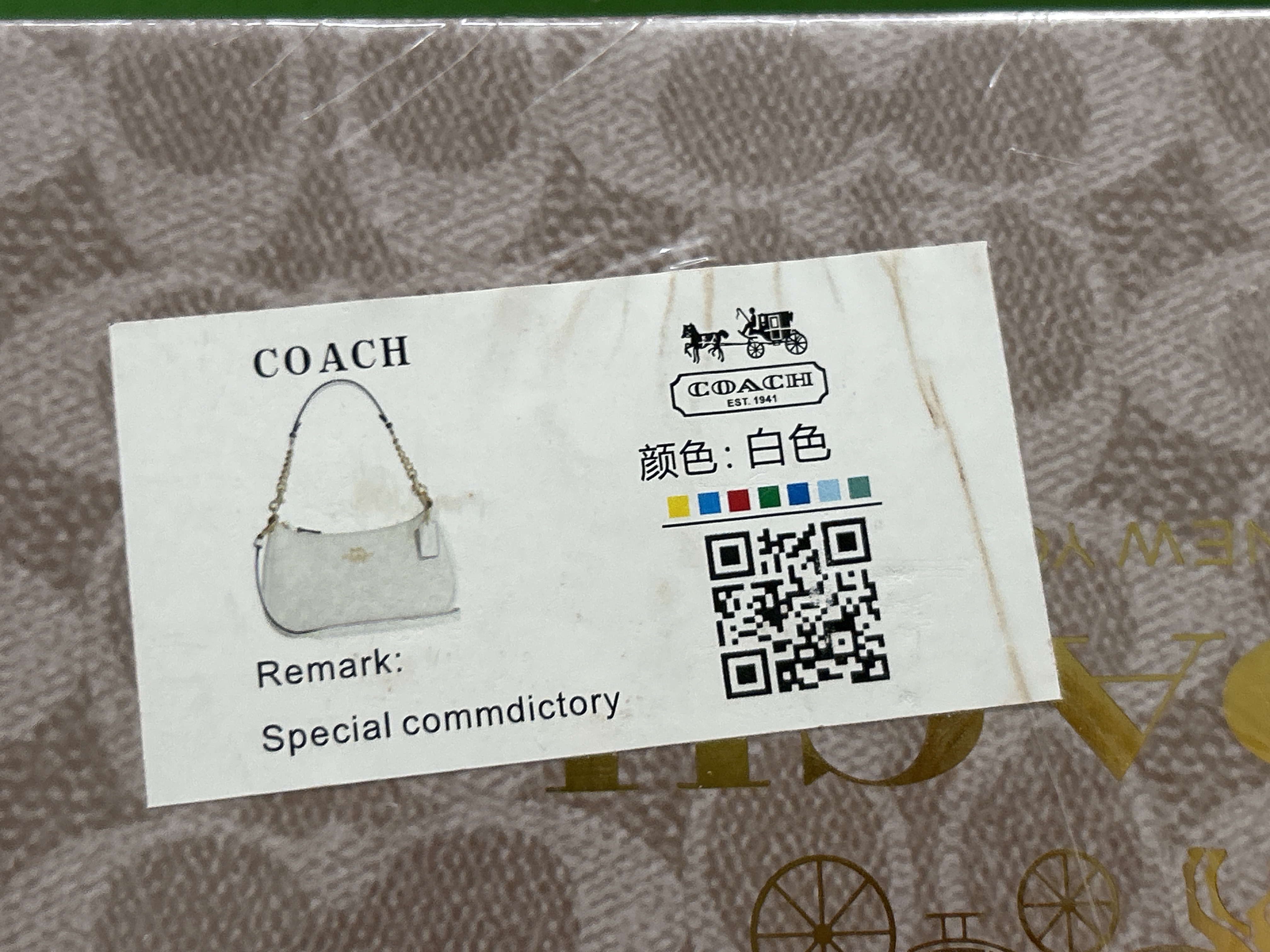 Foto QC 8 de Coach Teri Shoulder Bag Navy Signature Jacquard