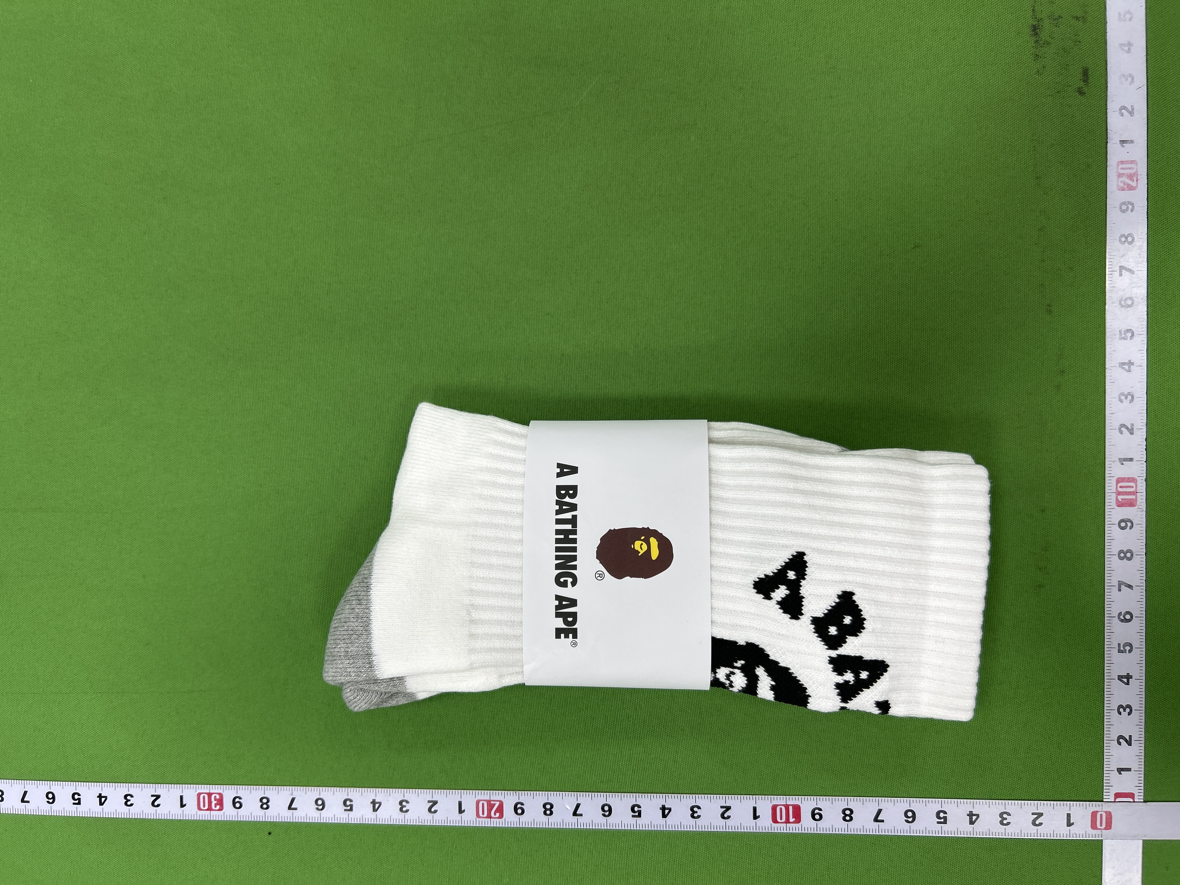 Foto QC 2 de BAPE Crew Socks Red