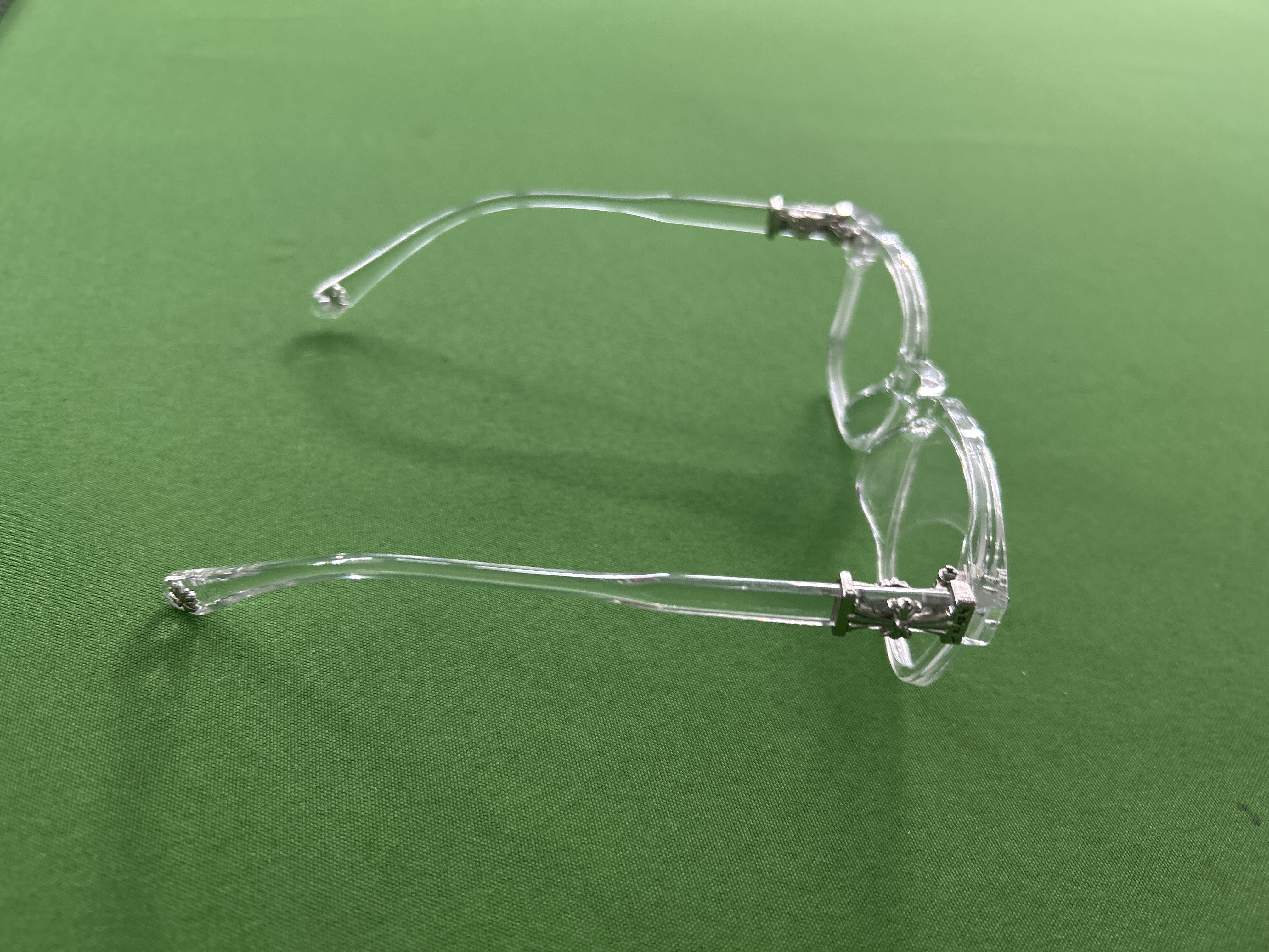 Foto QC 2 de Chrome Hearts Square-Frame Acetate Optical Clear