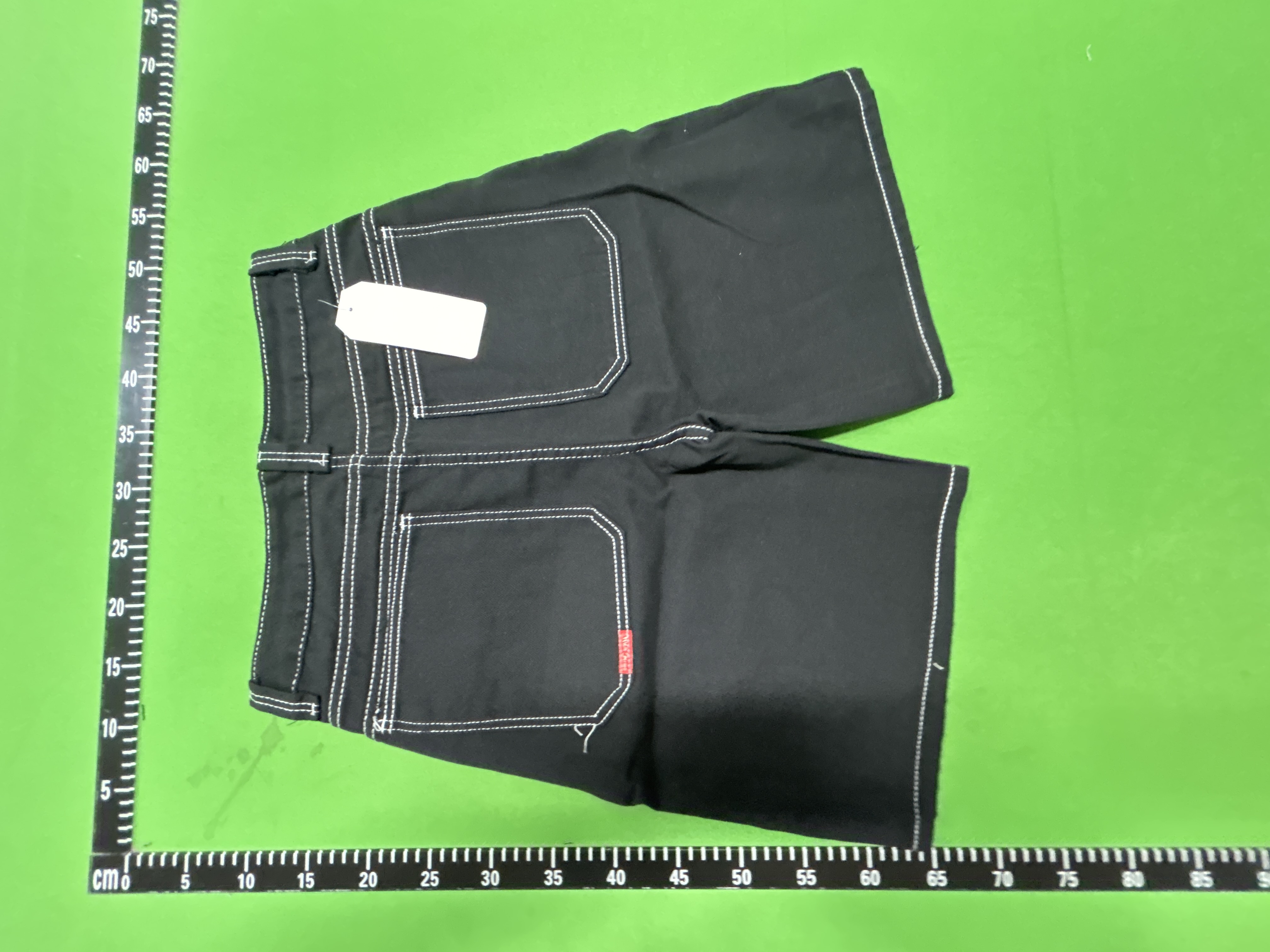 Foto QC 4 de Other Yin Yang Denim Shorts Contrast Stitching Black