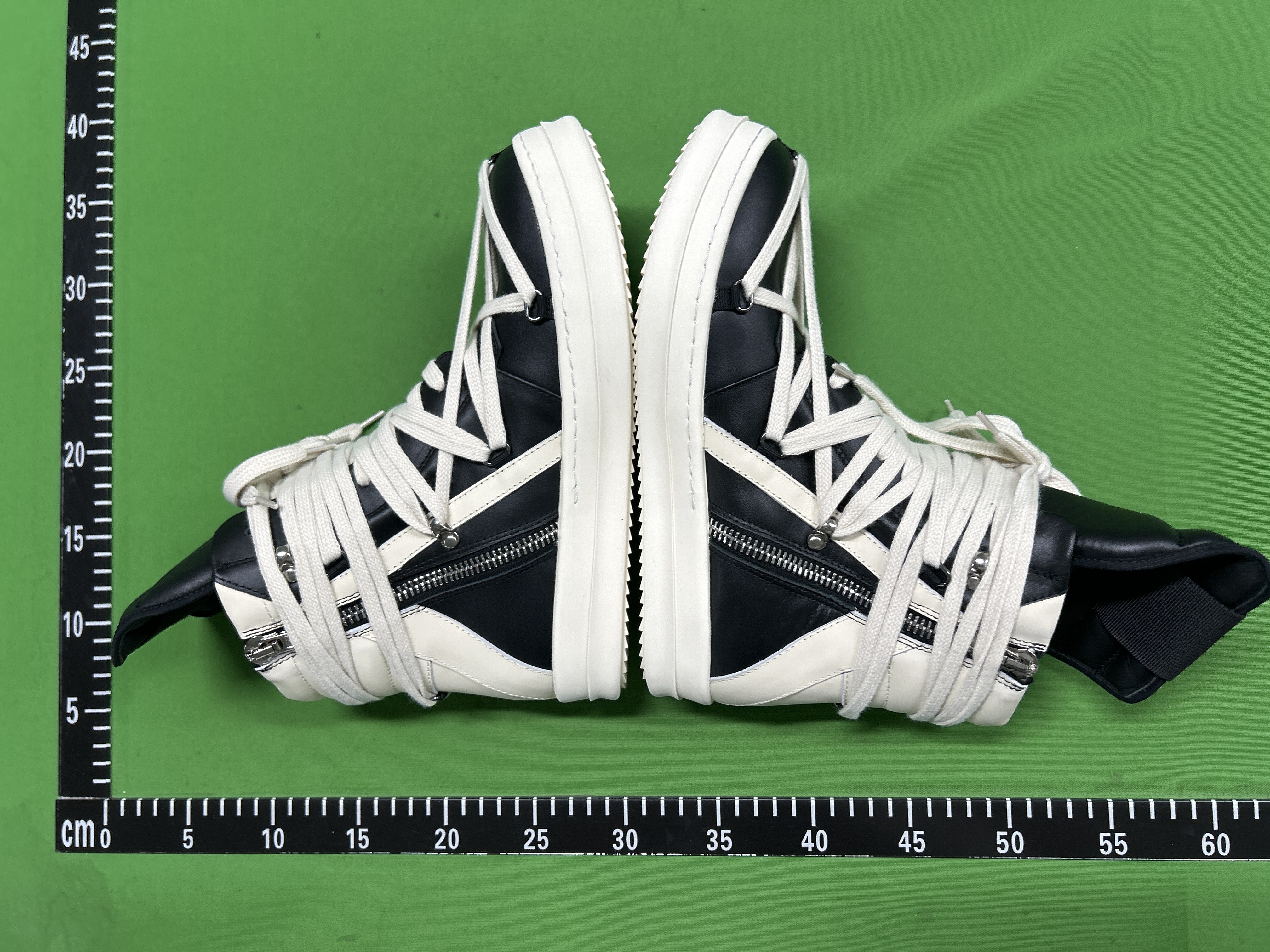 Foto QC 4 de Rick Owens Vintage Sneaks High Black Milk RU02B2897-LPO-911