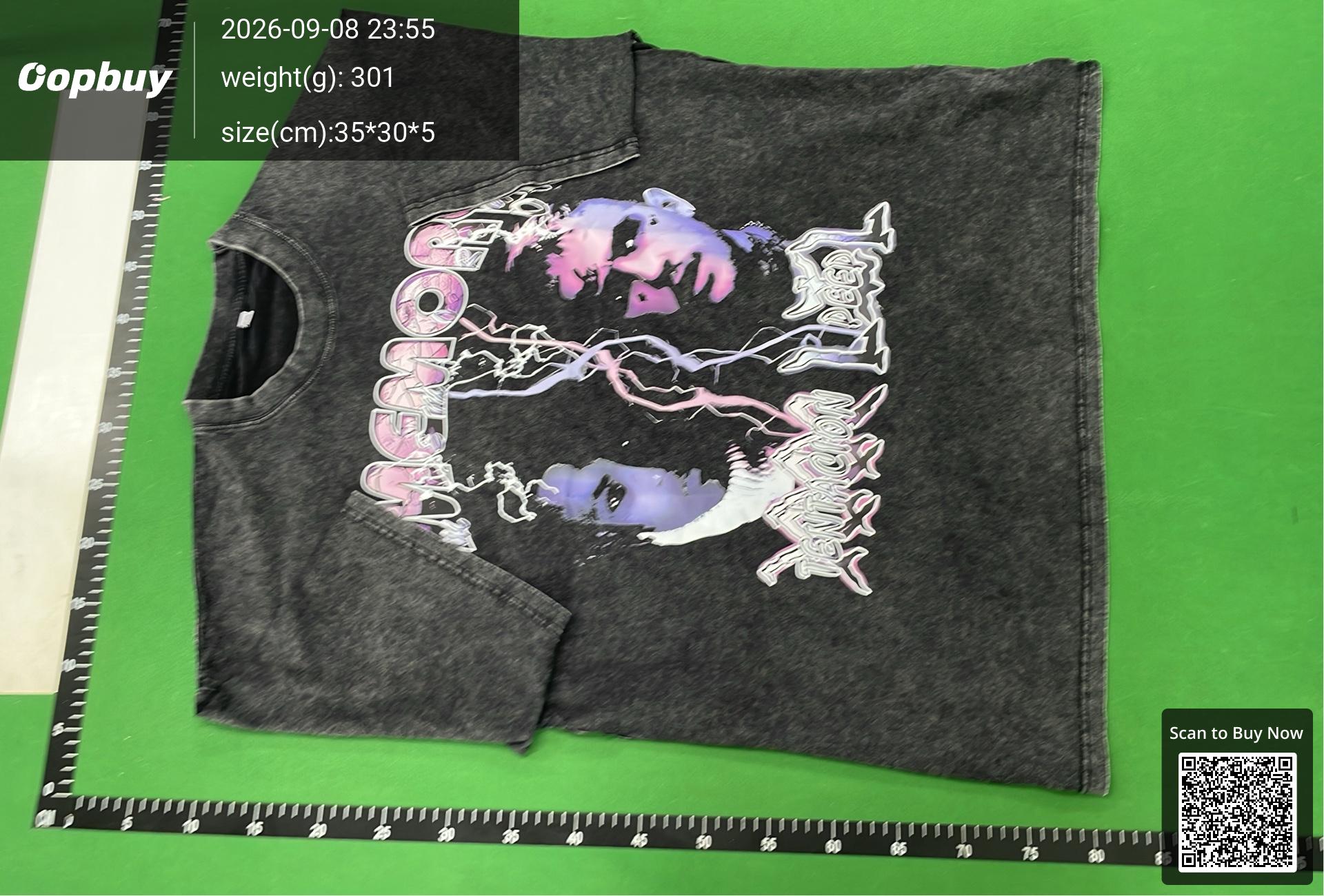 Foto QC 6 de Other T-shirt Blank Vintage Acid Wash Black