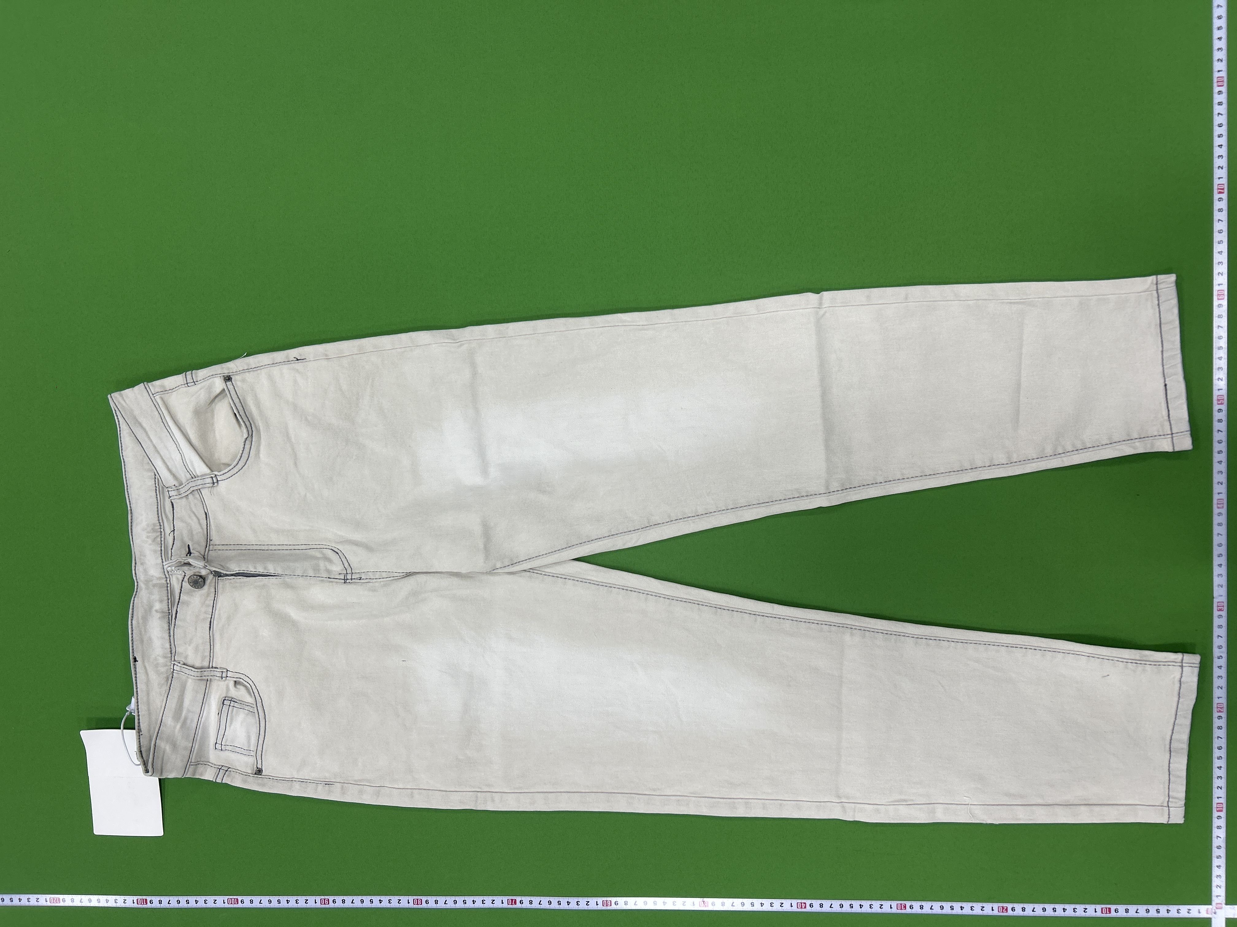 Foto QC 4 de Saint Laurent Jeans YSL Embroidery Off-White