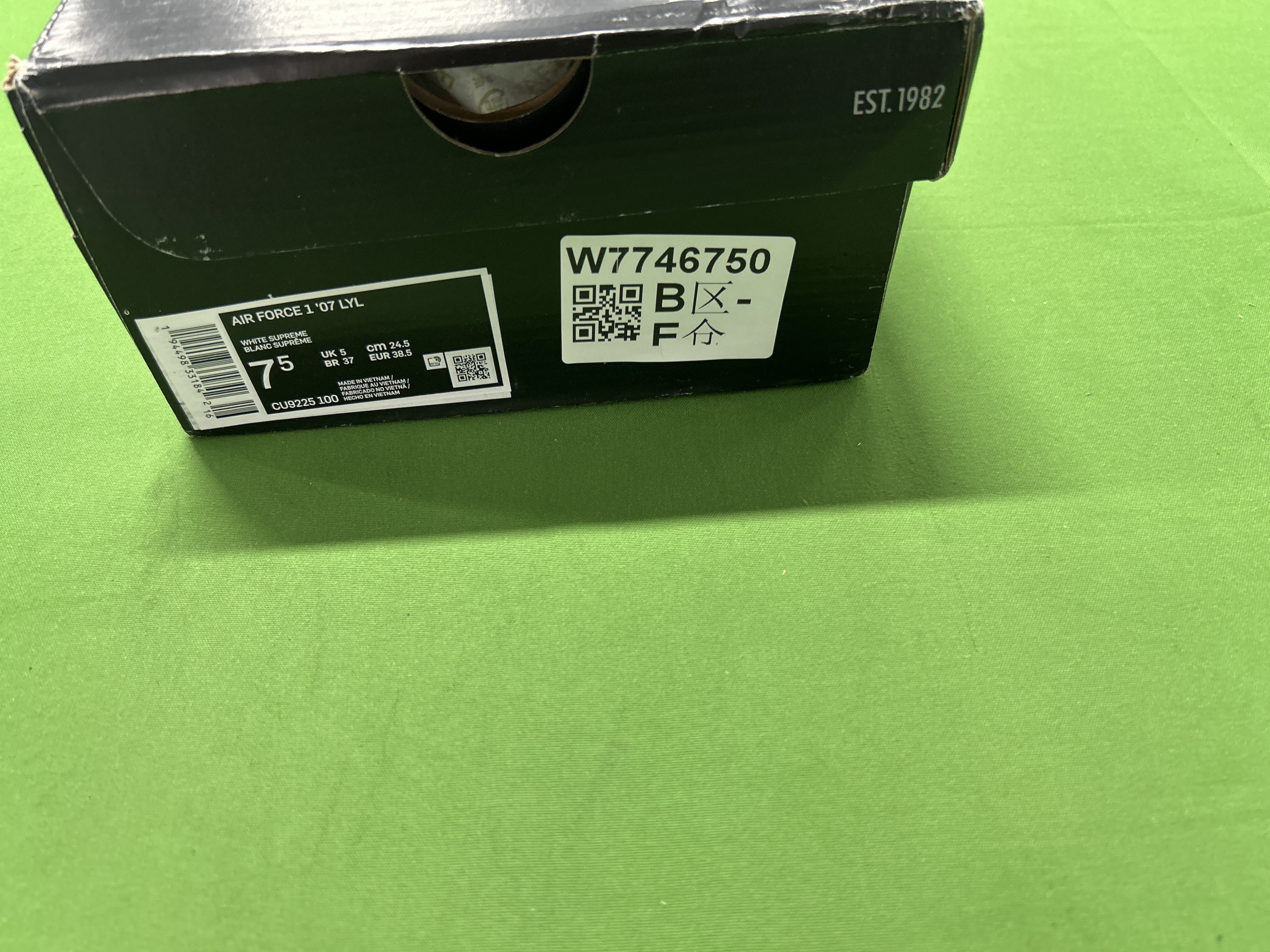 Foto QC 1 de Nike Air Force 1 Low Supreme Black CU9225-001