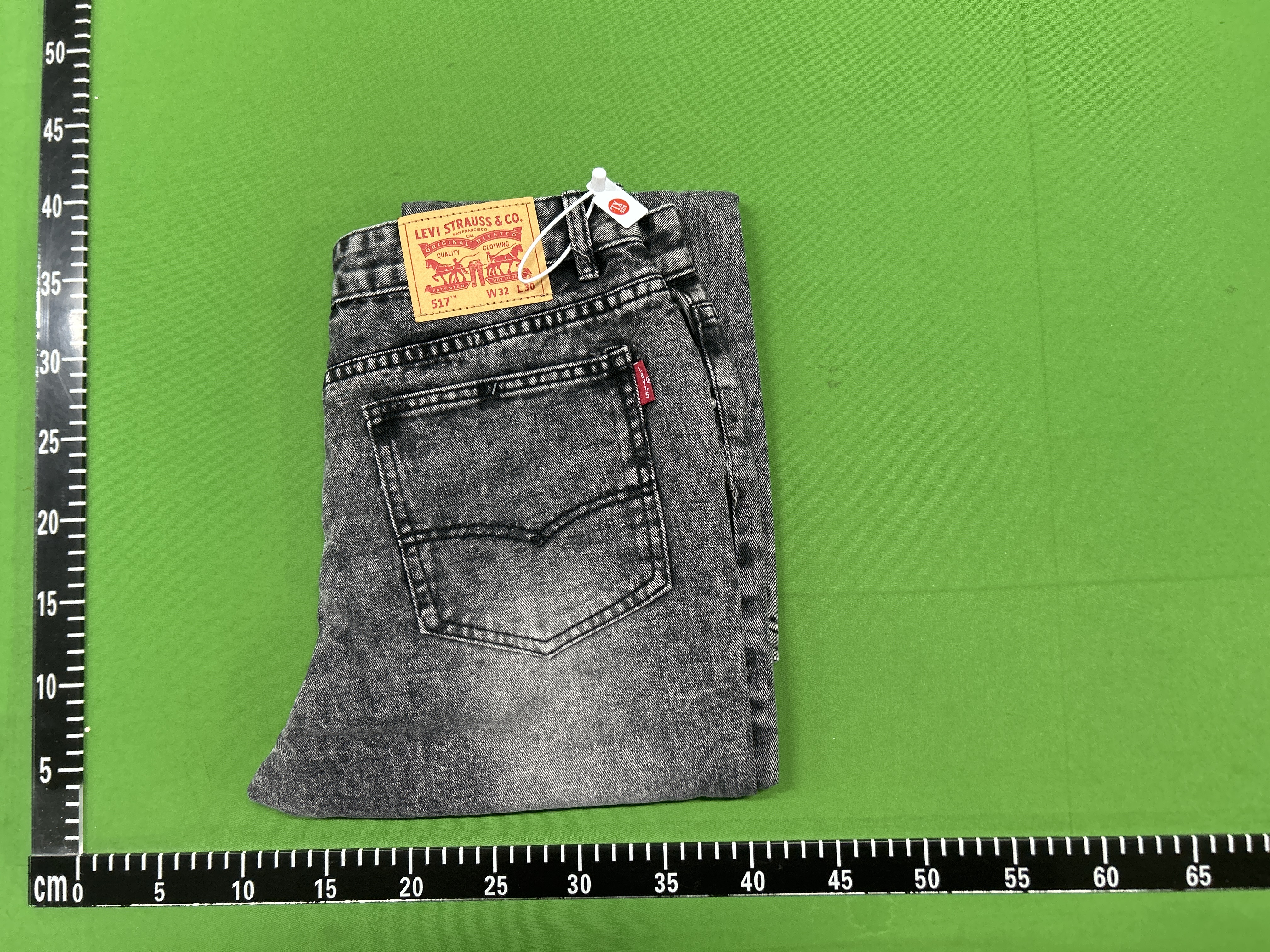 Foto QC 1 de Unbranded Cleanfit Jeans 517 Style Micro Flare Vintage Washed Ice Blue