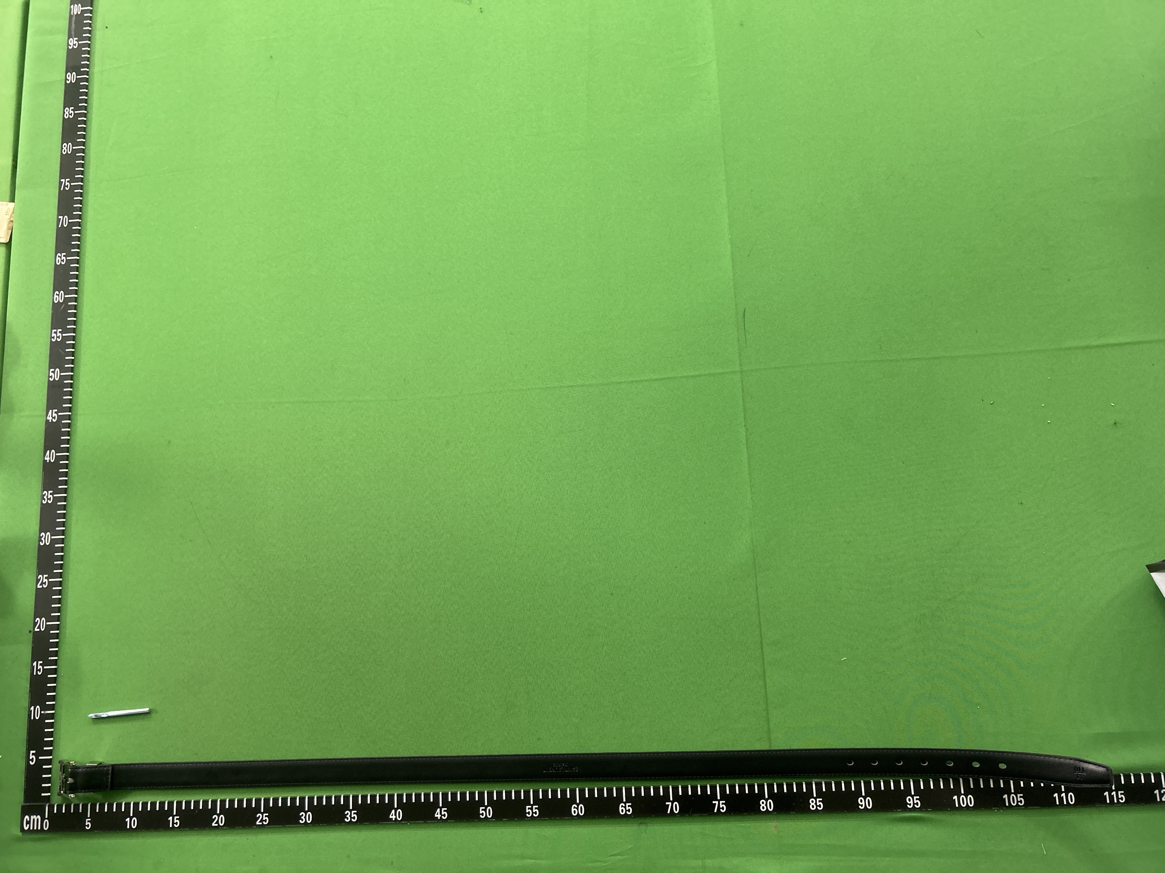 Foto QC 8 de Saint Laurent Monogram Pin Buckle Belt Black Leather