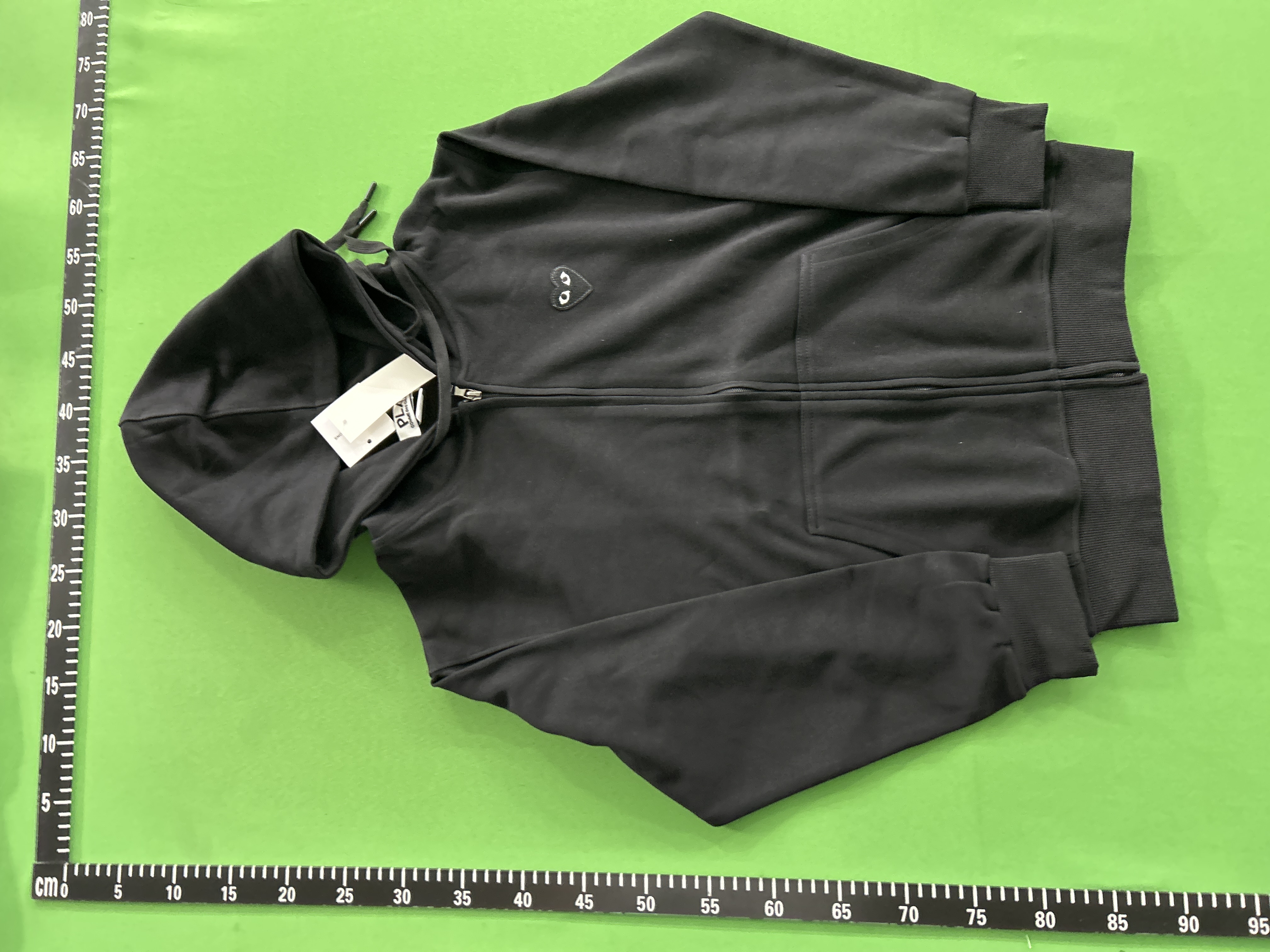 Foto QC 3 de Comme des Garçons PLAY Hoodie Black Heart Grey